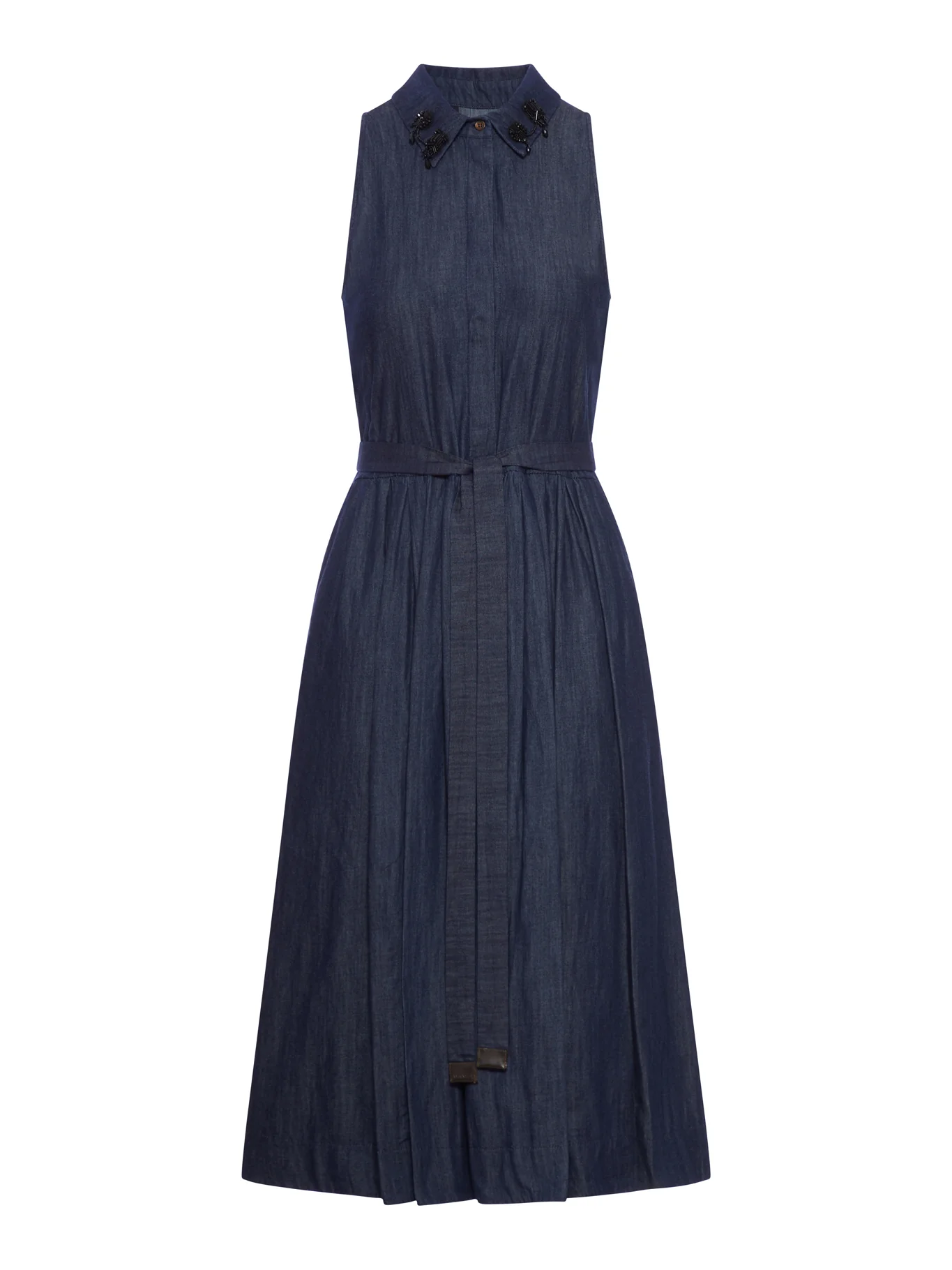 SLEEVELESS DENIM DRESS
