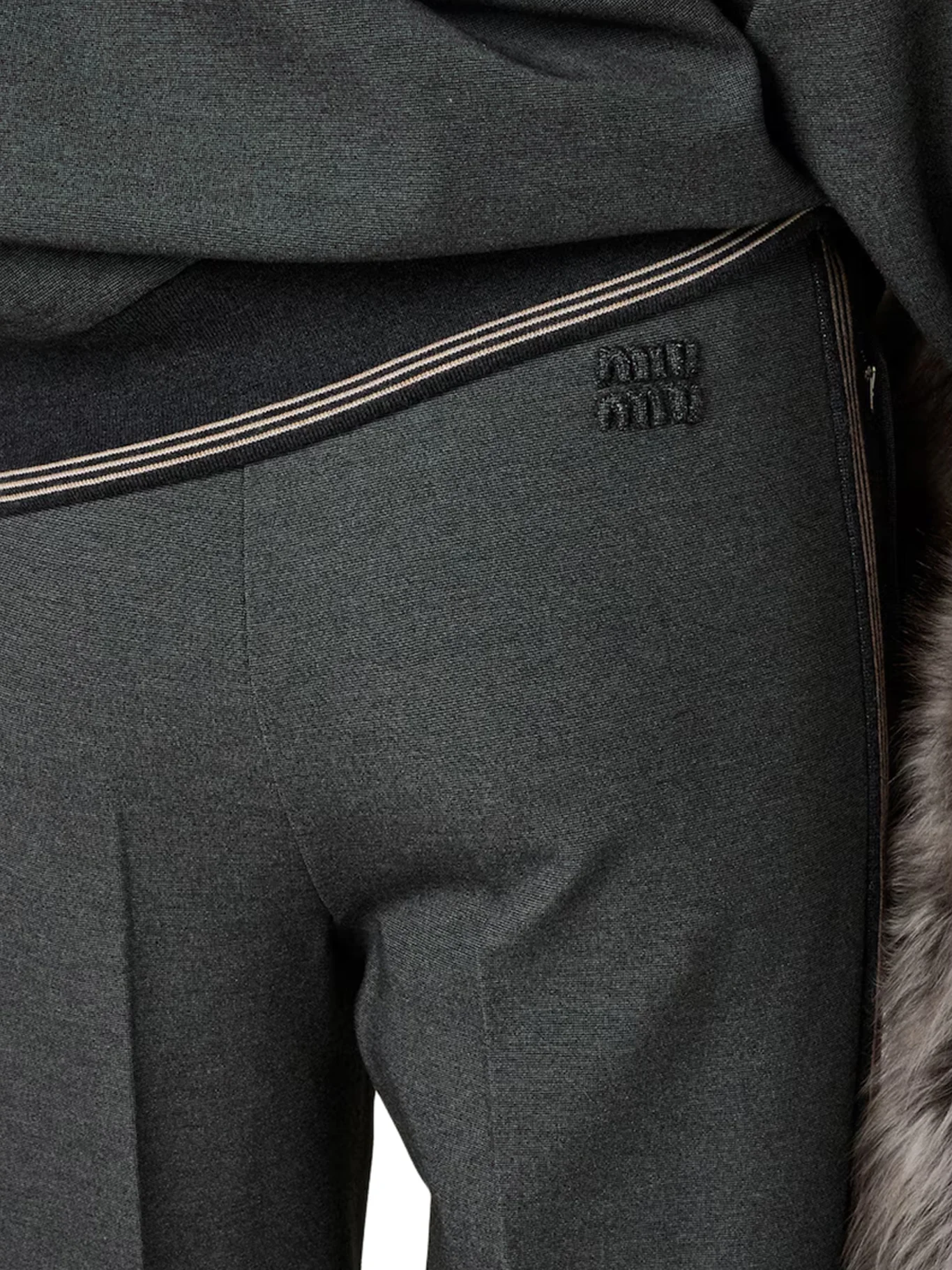 KNIT TROUSERS WITH FABRIC STITCH - Image 5
