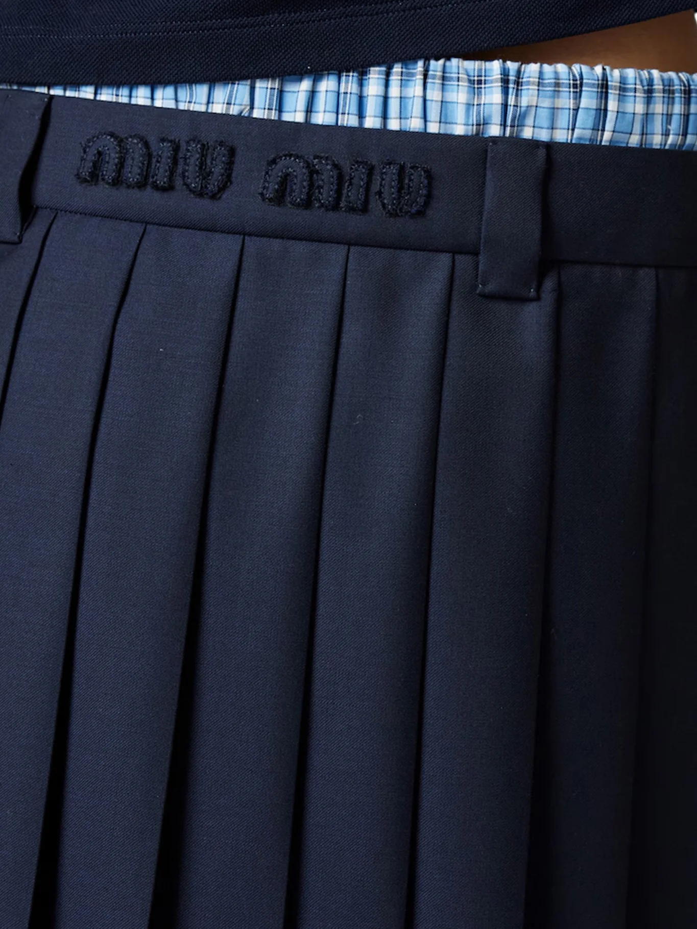 PLEATED BATAVIA MINISKIRT - Image 4