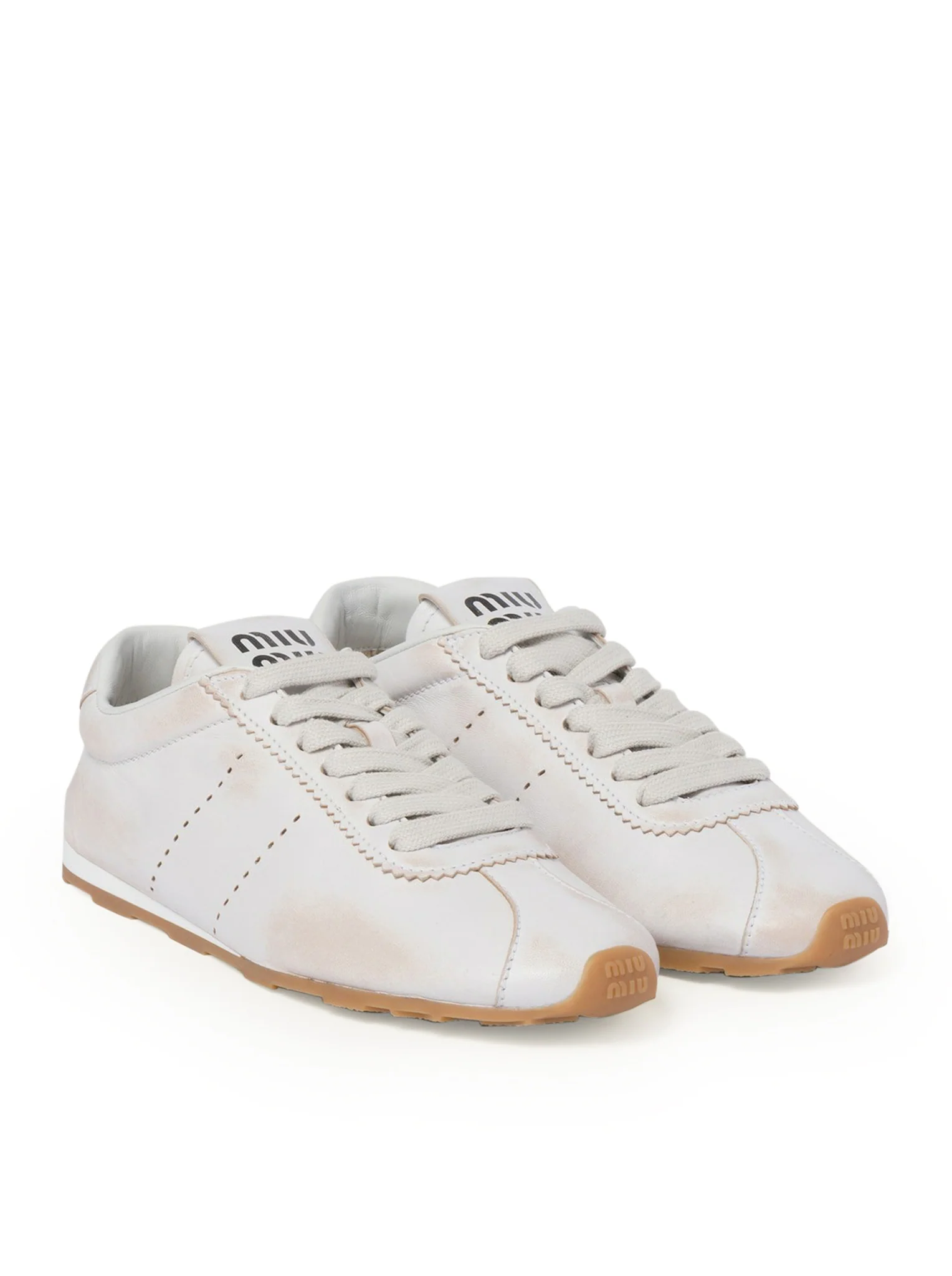 Plume sneakers in bleached nappa - Image 3