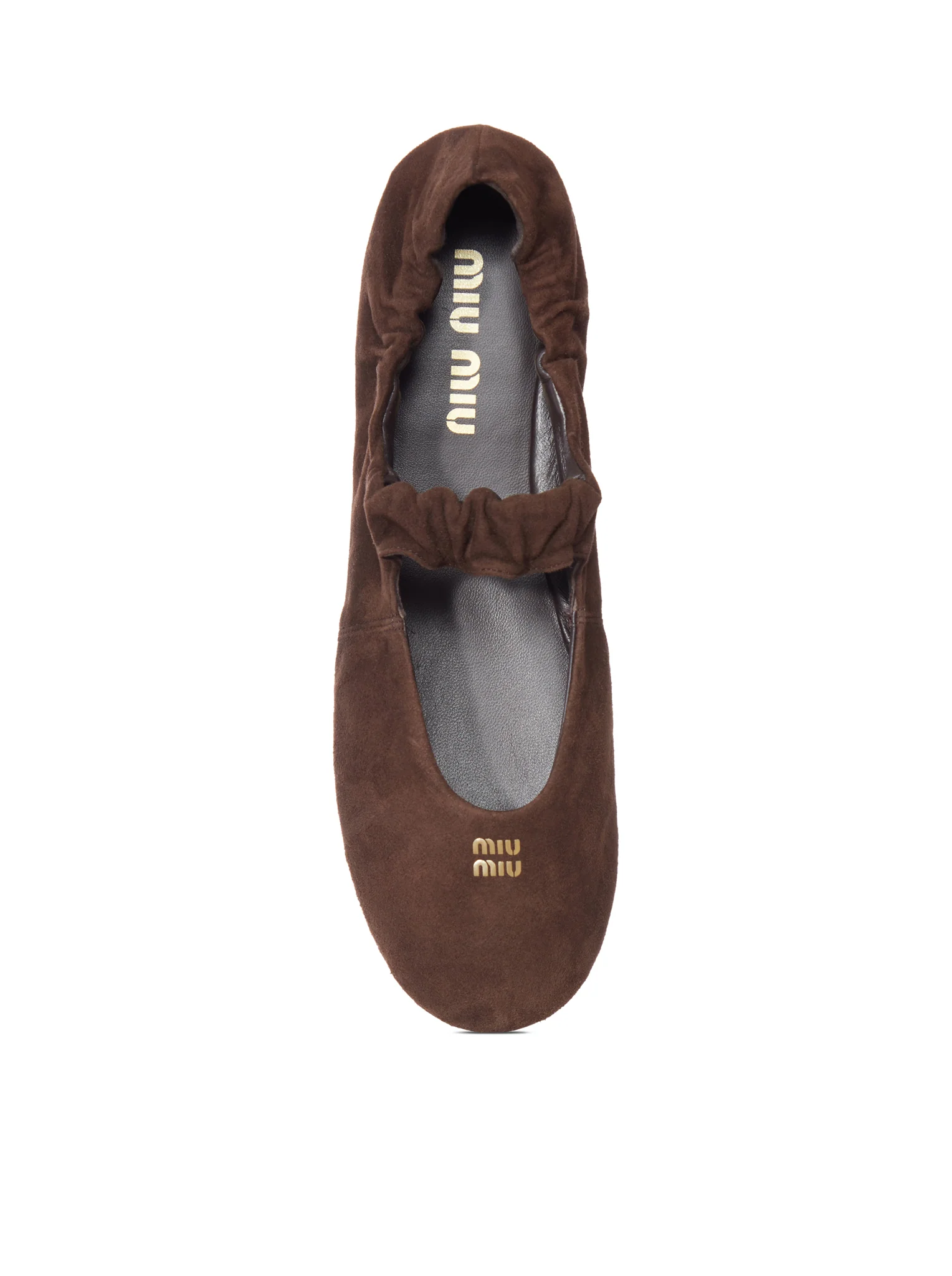 RUFFLED SUEDE BALLERINAS - Image 4