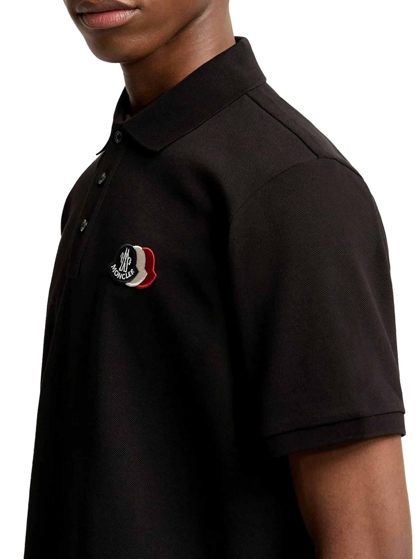 COTTON PIQUET POLO SHIRT WITH LOGO PATCH - Image 6