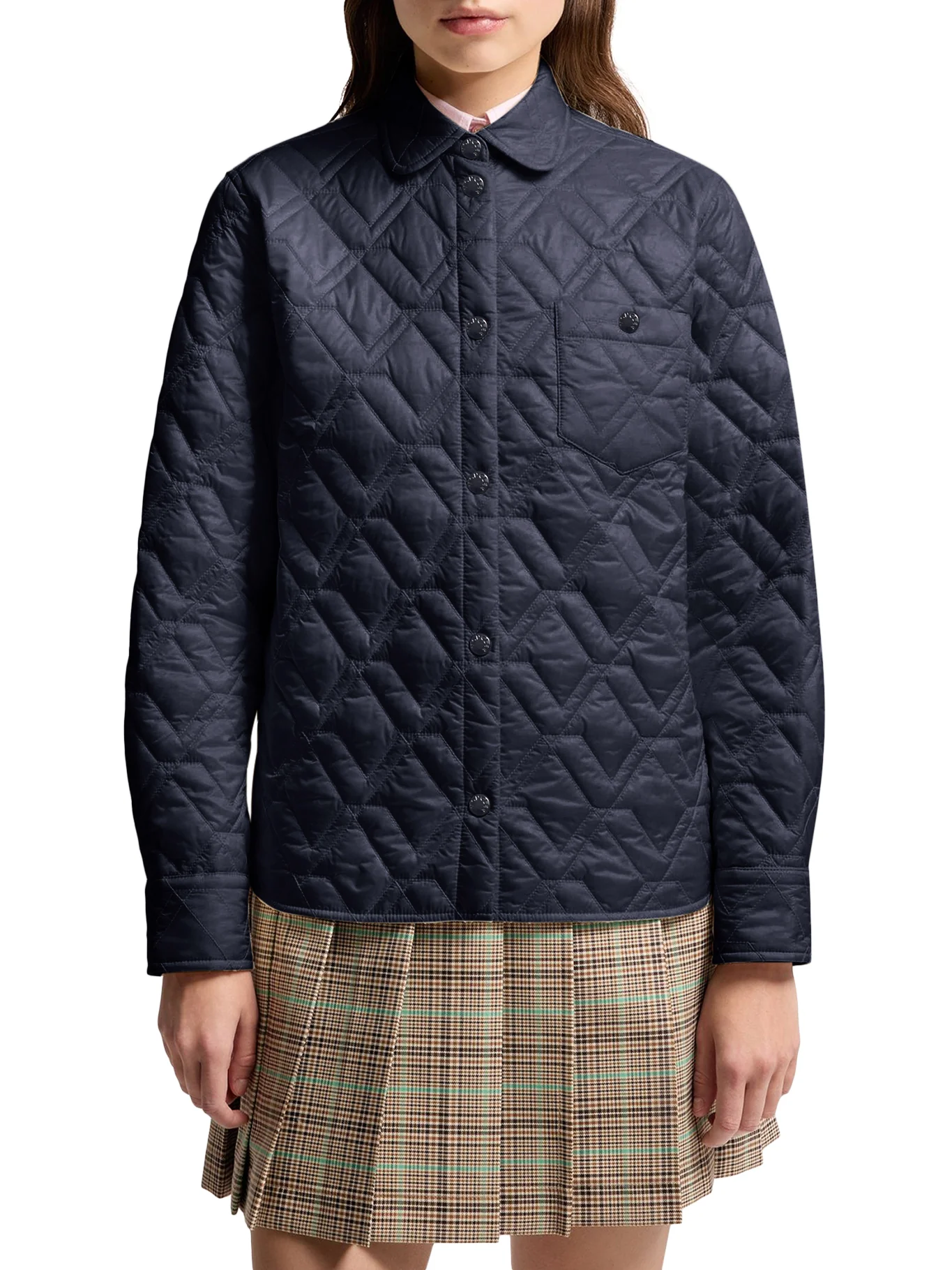 DIAMOND QUILTED PADDED SHIRT JACKET - Image 3