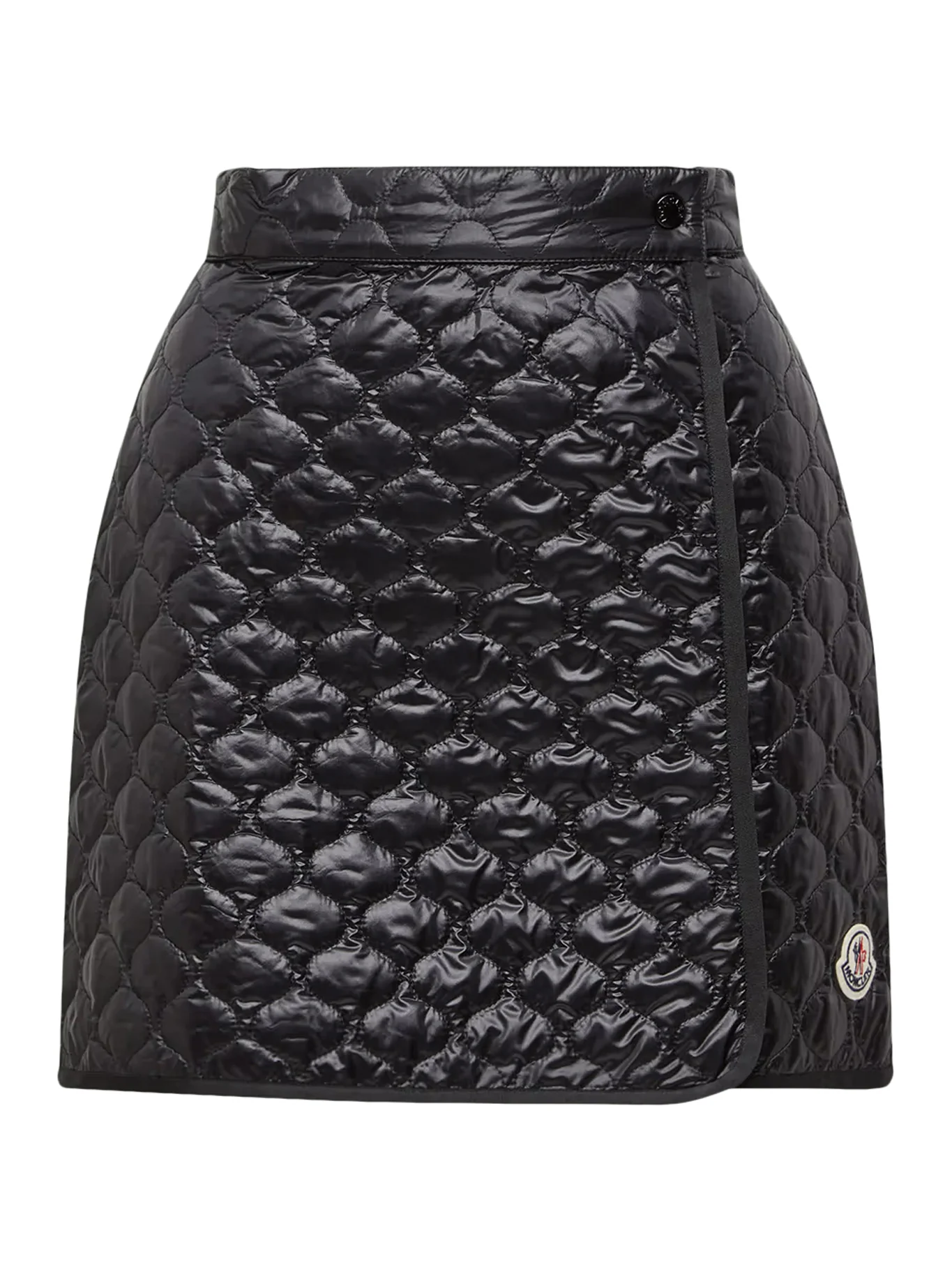 PADDED MINI SKIRT WITH CHECKED QUILTING
