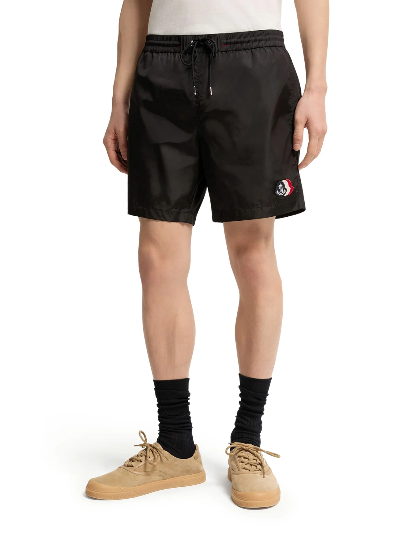 SWIM SHORTS WITH LOGO PATCH - Image 3