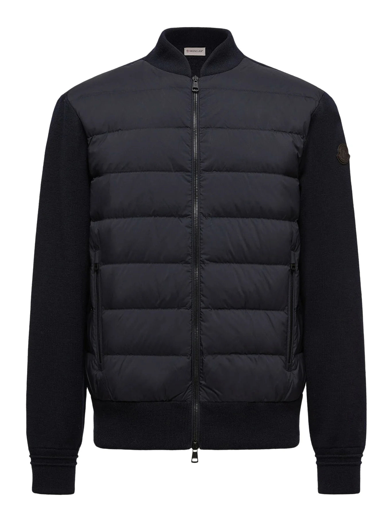 WOOL PADDED CARDIGAN WITH ZIP