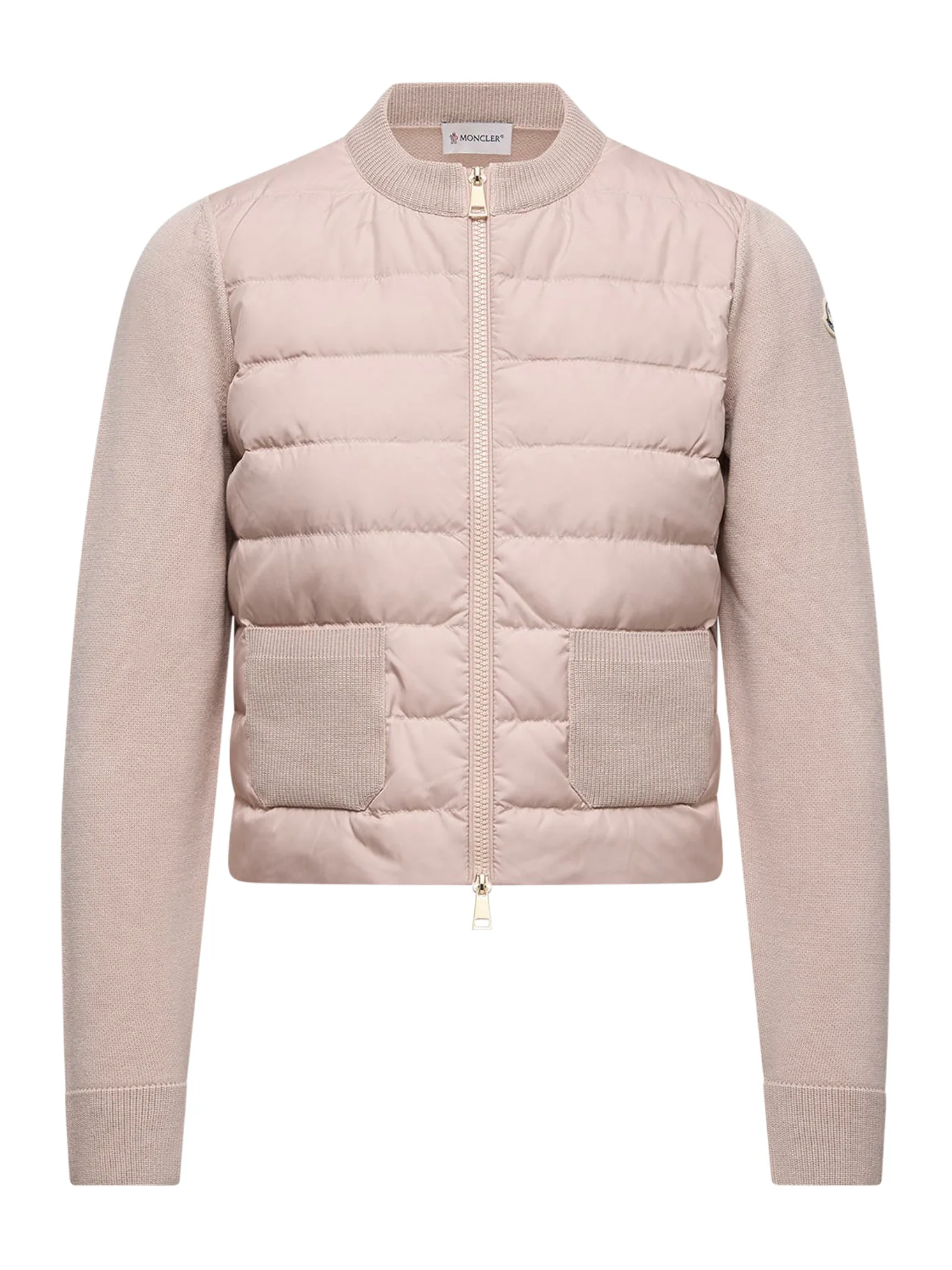 WOOL PADDED CARDIGAN WITH ZIP