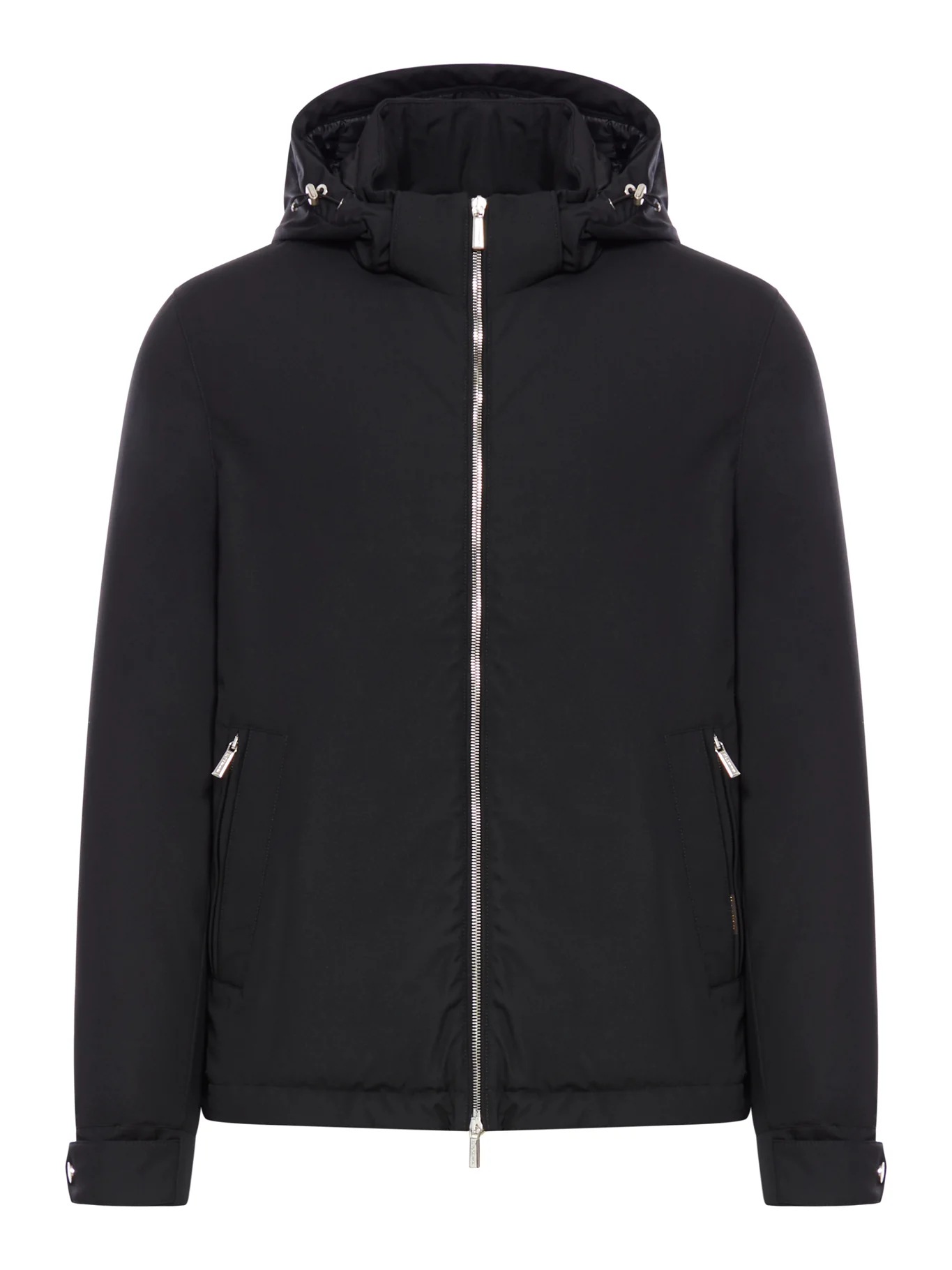 TECHNICAL FABRIC JACKET WITH HOOD