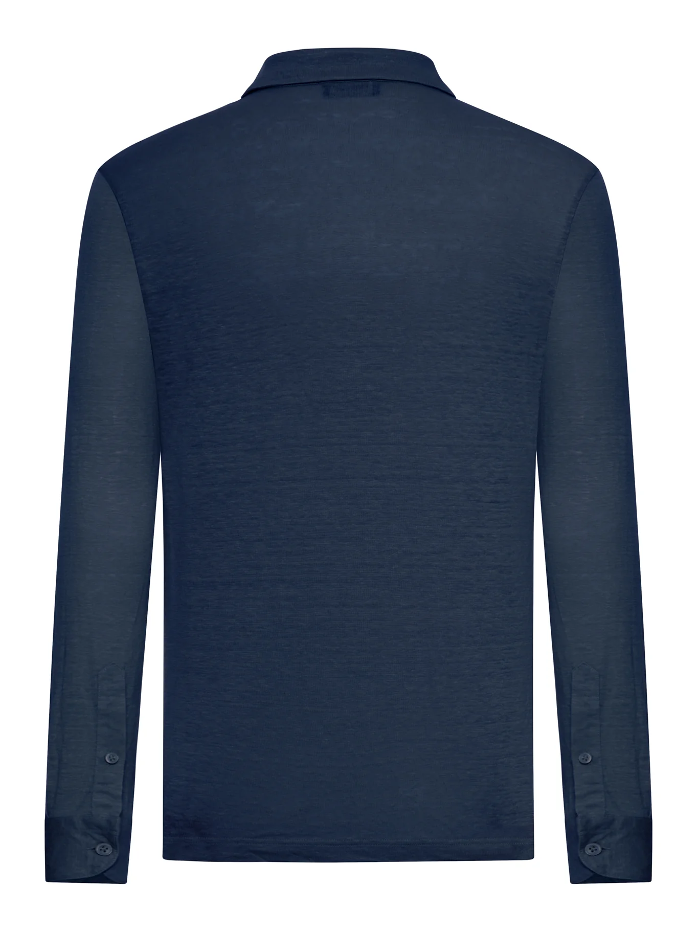 LONG-SLEEVED LINEN POLO SHIRT - Image 2