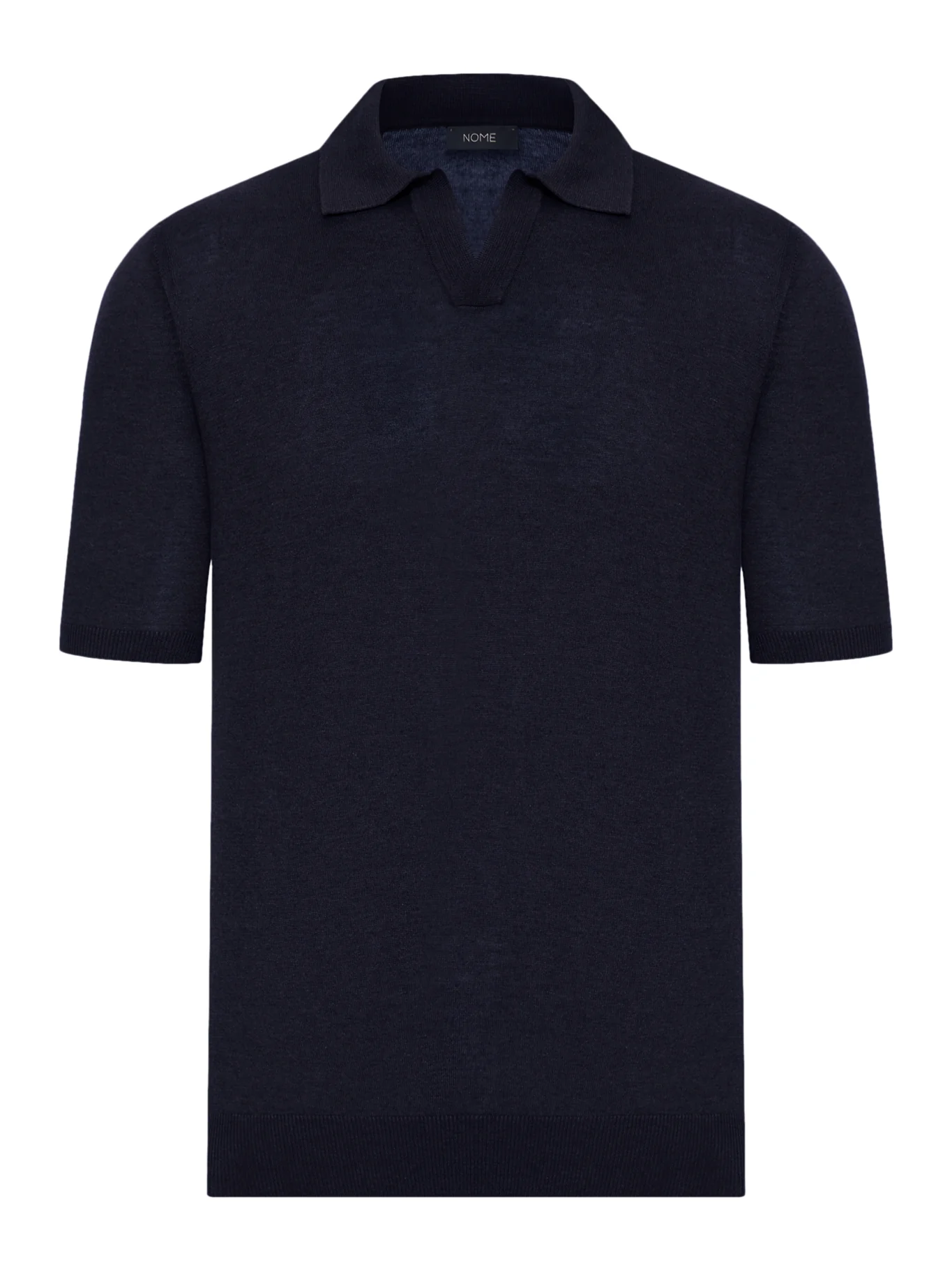 SILK V-NECK POLO SHIRT