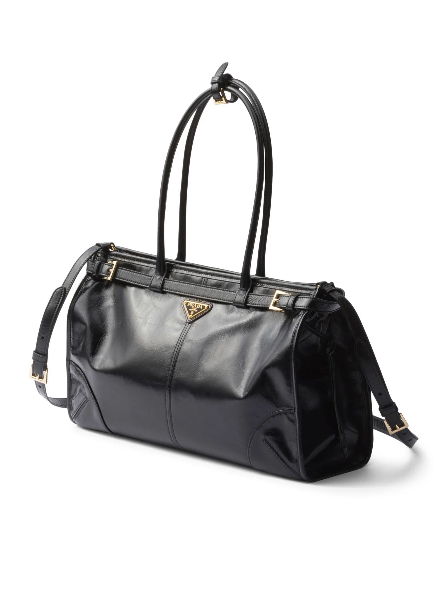 PRADA BONNIE LARGE LEATHER HANDBAG - Image 5