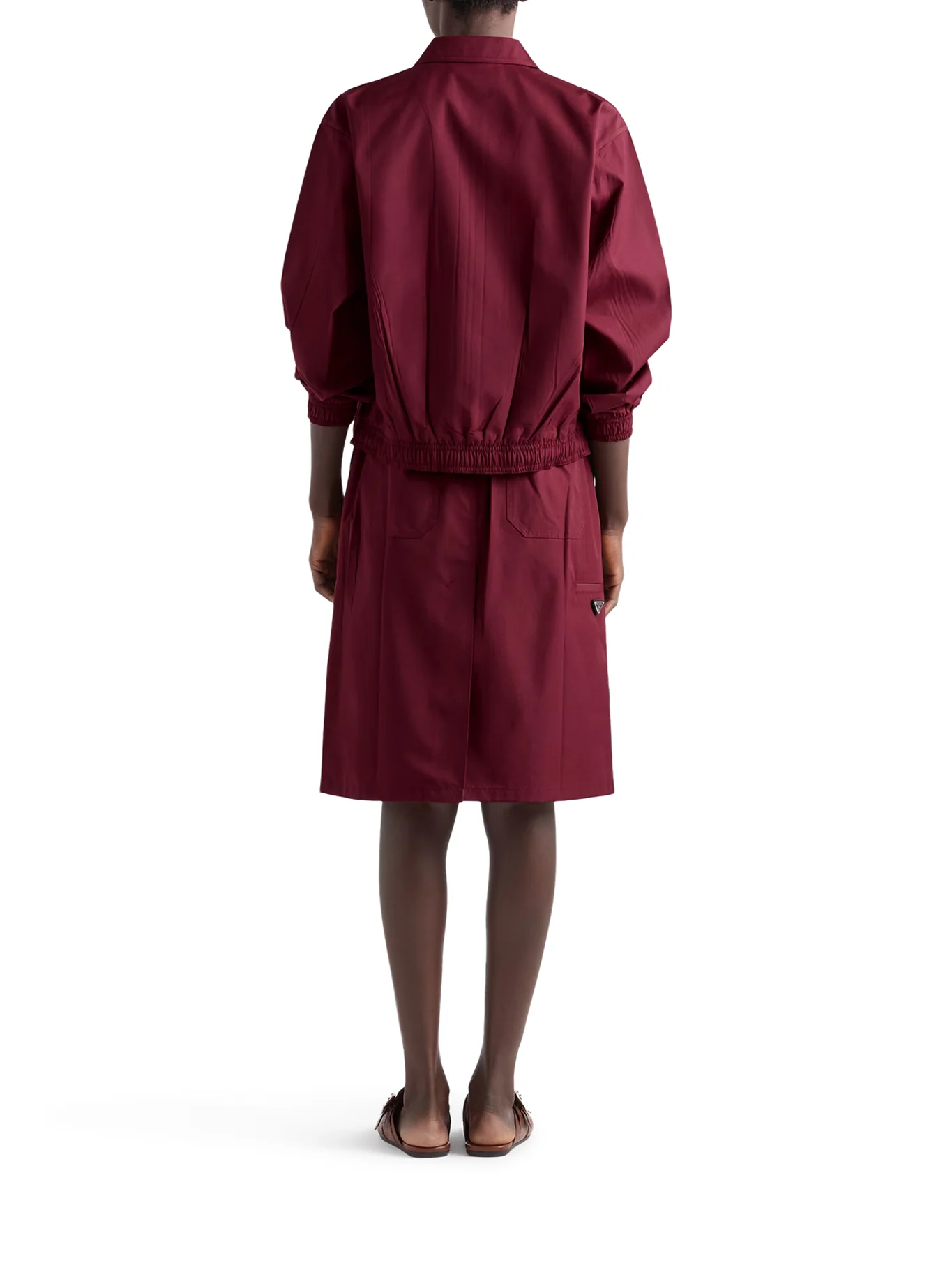 COTTON POPLIN MIDI SKIRT - Image 3