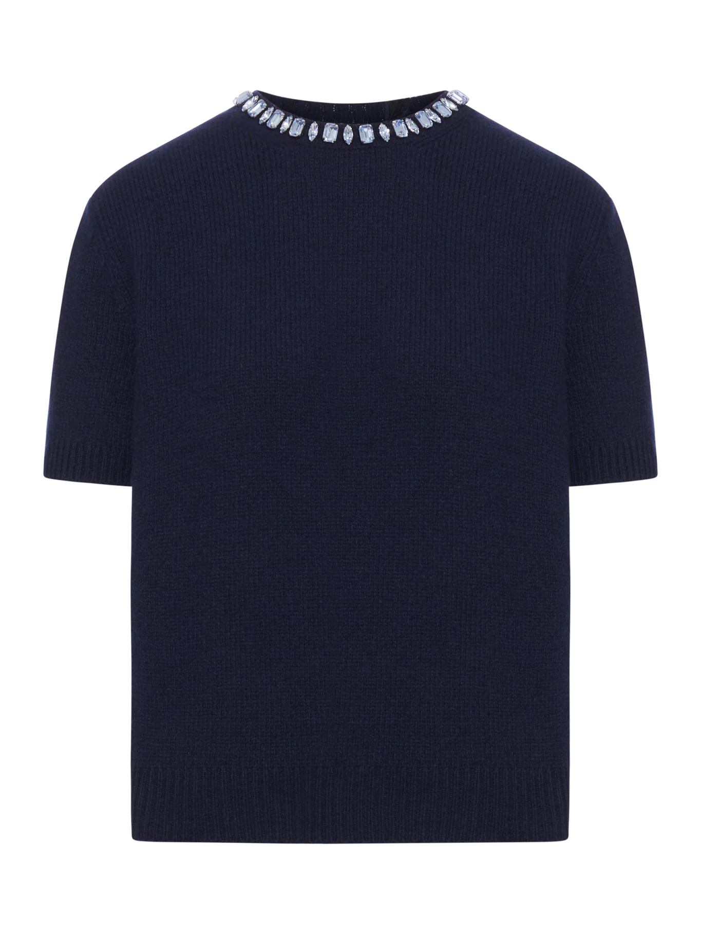 CREW NECK SWEATER IN WOOL AND CASHMERE