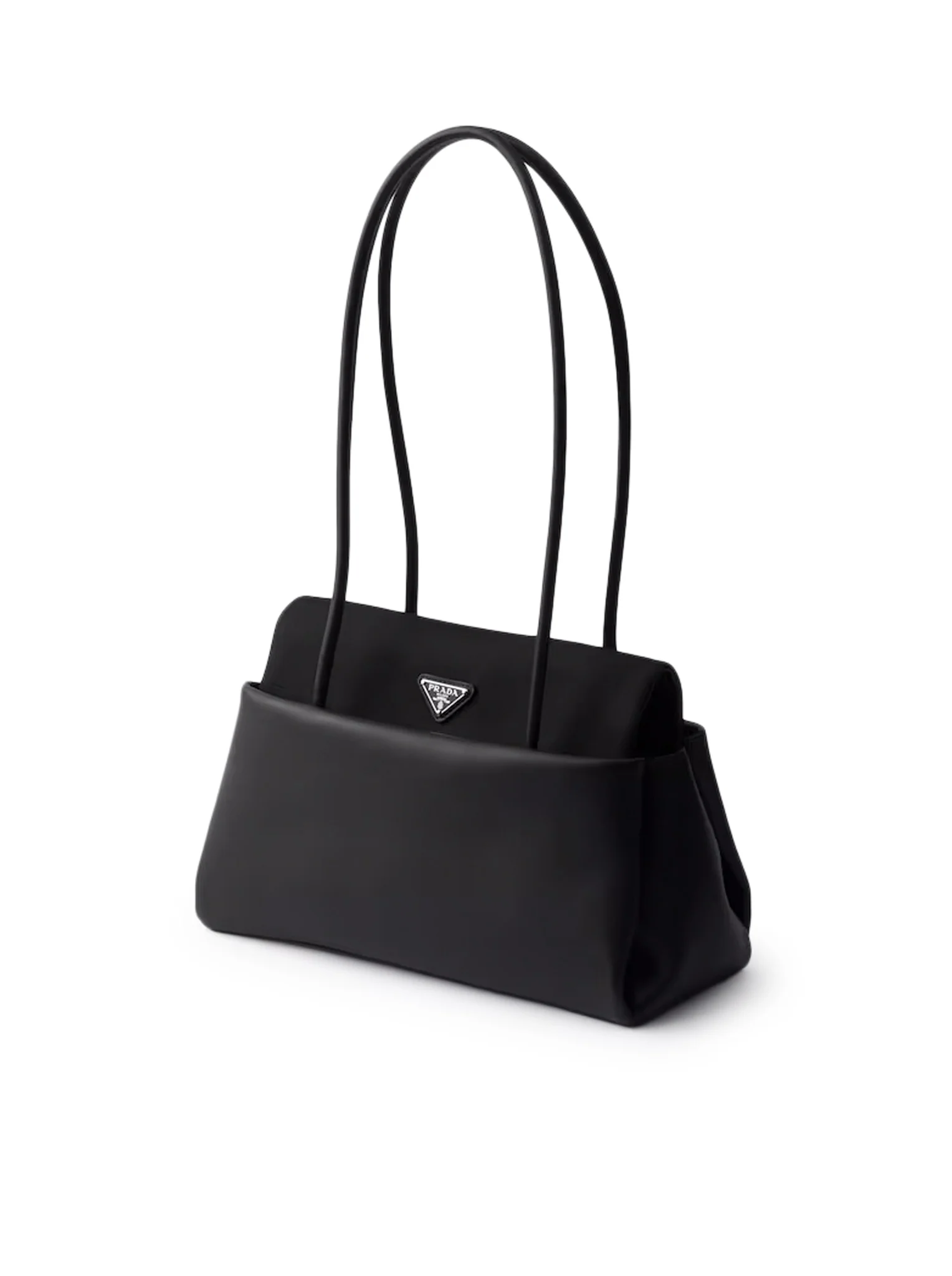 PRADA PASSAGE MEDIUM LEATHER BAG WITH RE-NYLON FLAP - Image 4