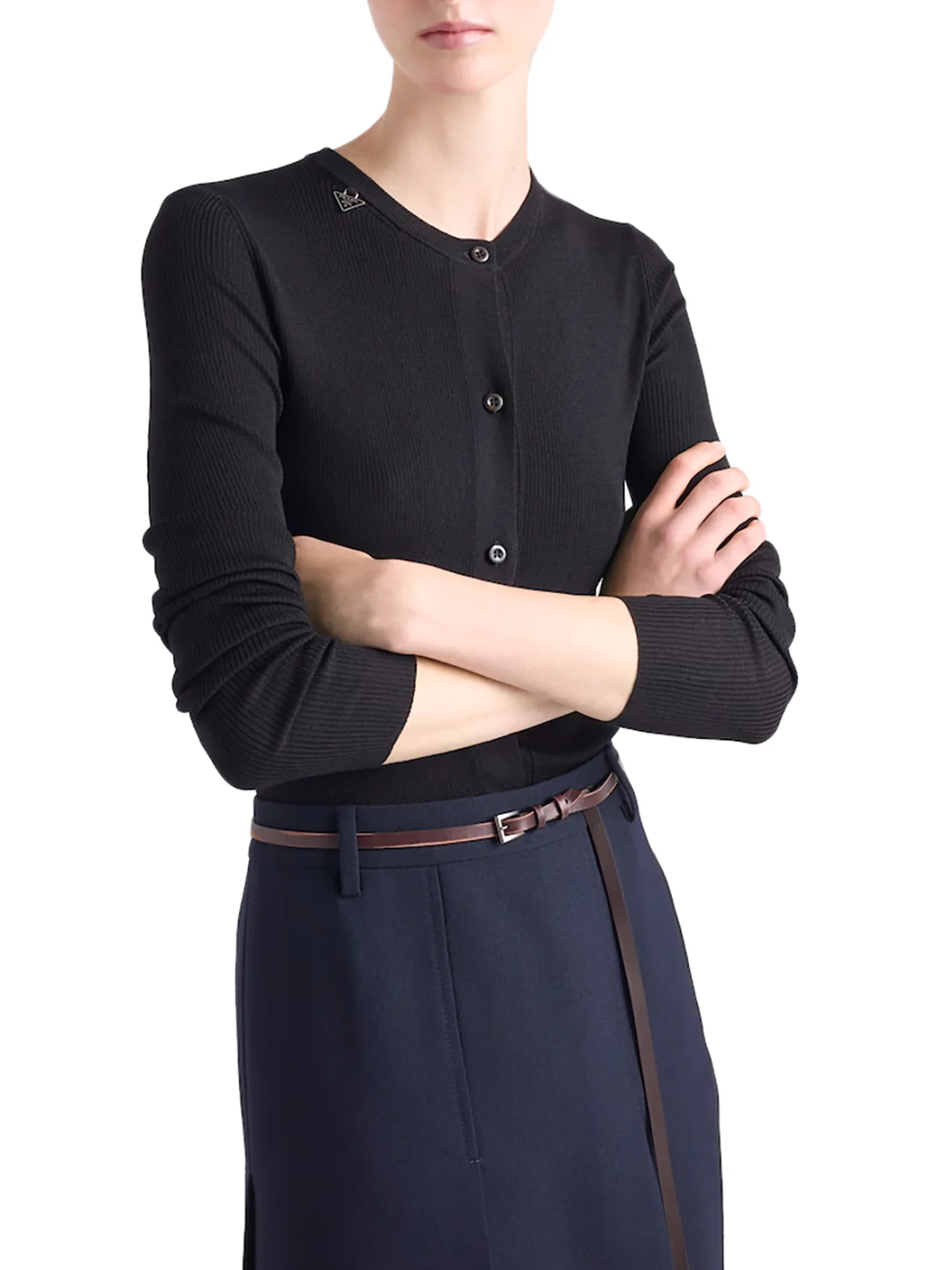 RIBBED WOOL CARDIGAN - Image 4