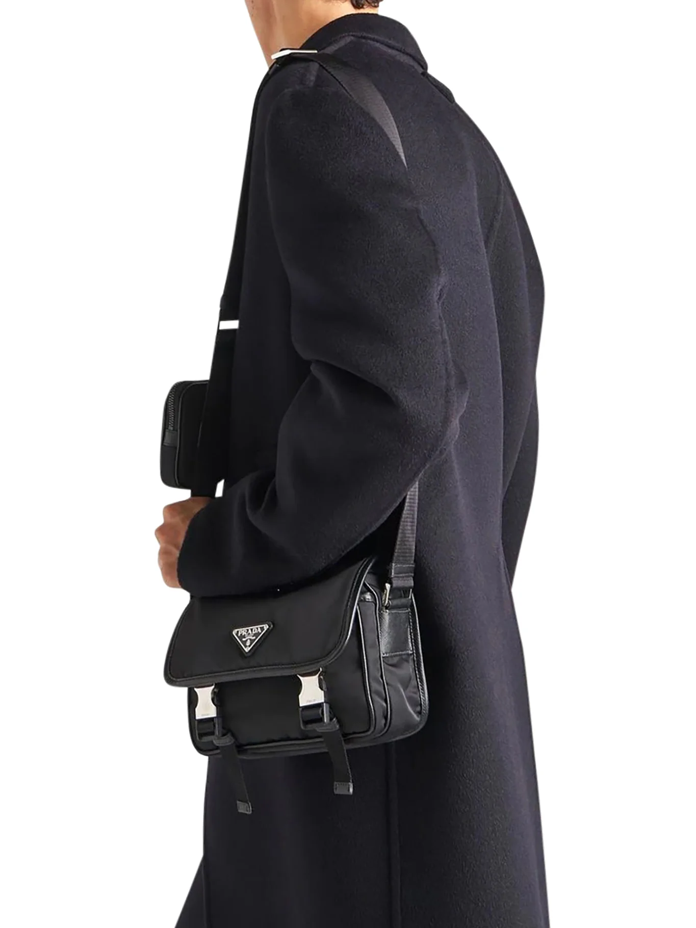 RE-NYLON AND SAFFIANO SHOULDER BAG - Image 3