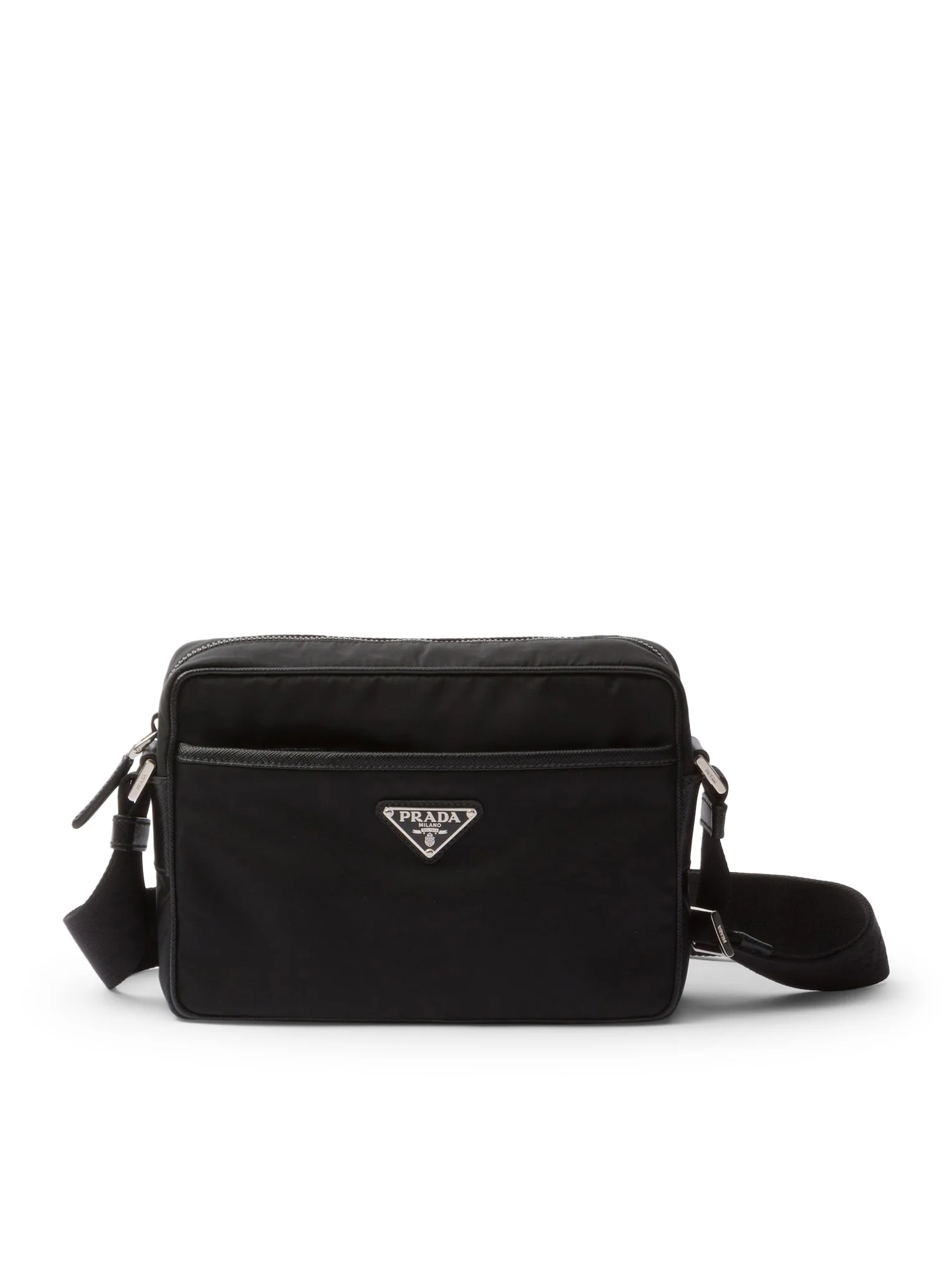 SHOULDER BAG IN RE-NYLON AND SAFFIANO