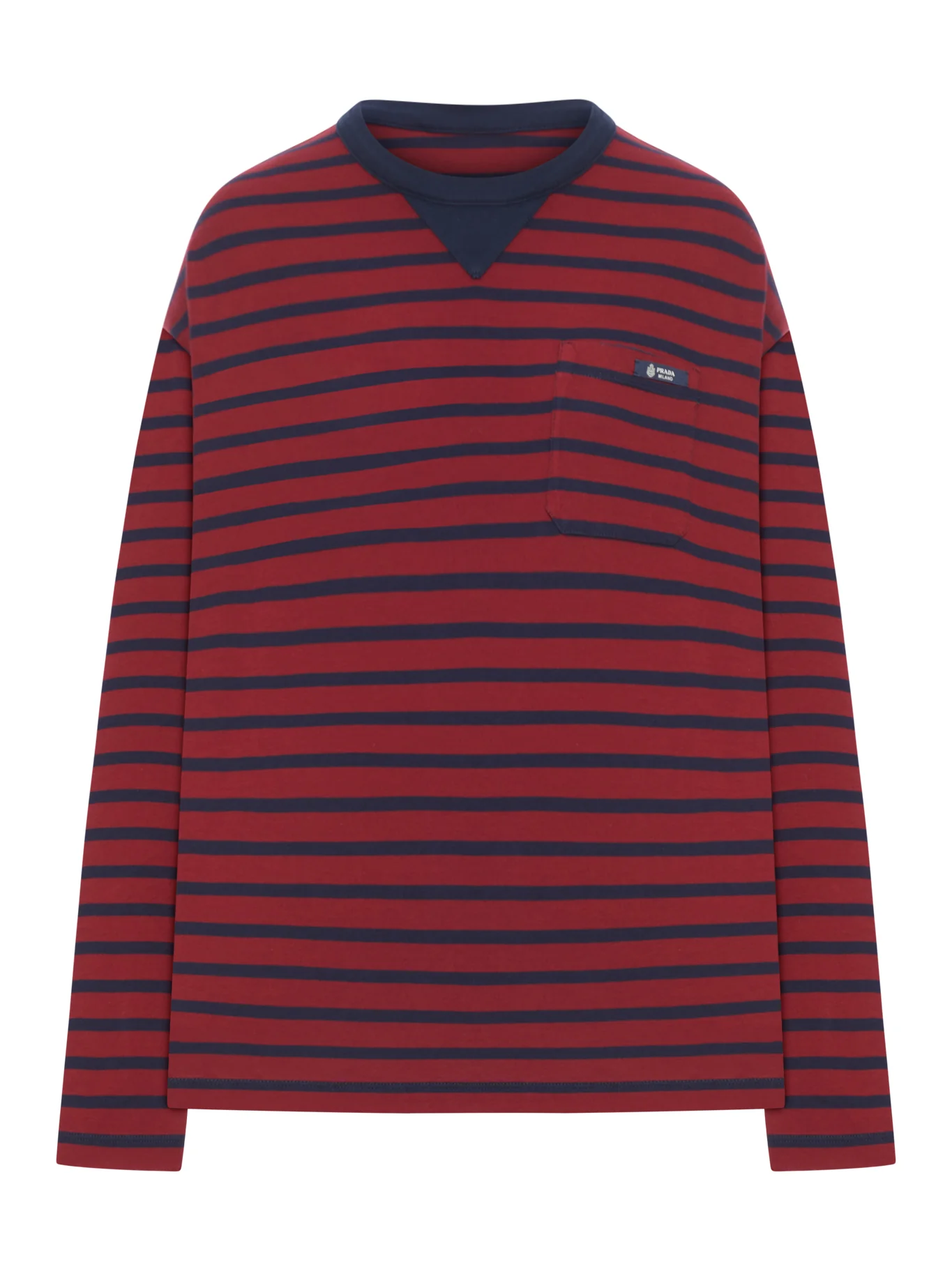 STRIPED COTTON SWEATER