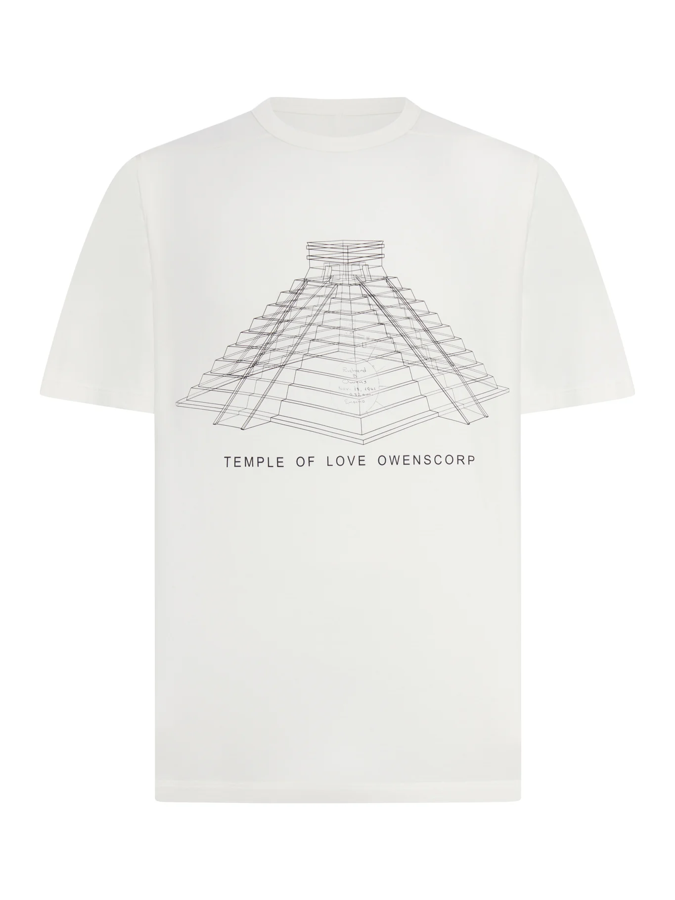 BRAD T CREW NECK COTTON T-SHIRT WITH PRINT