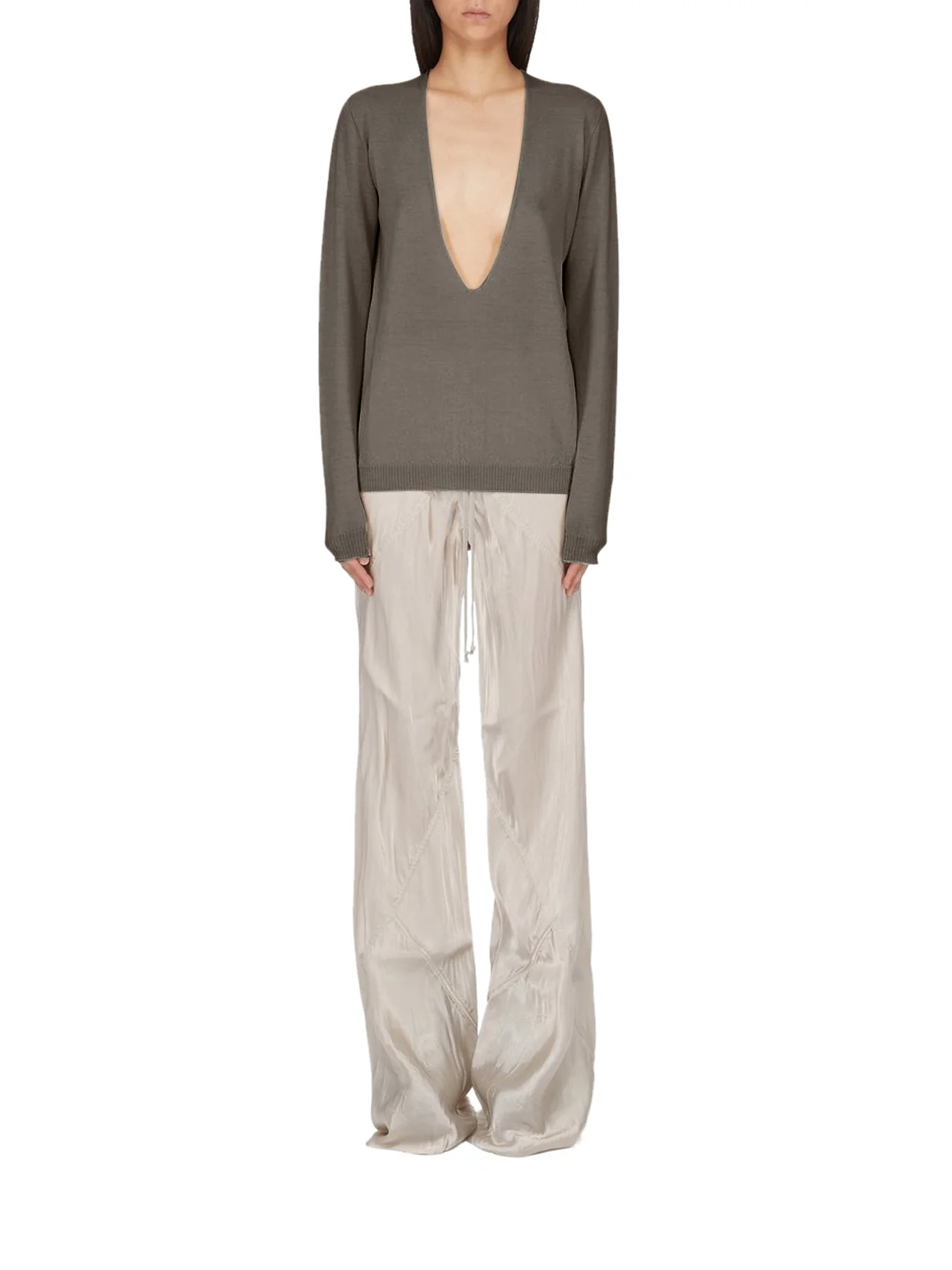 V-NECK SWEATER IN VIRGIN WOOL - Image 2