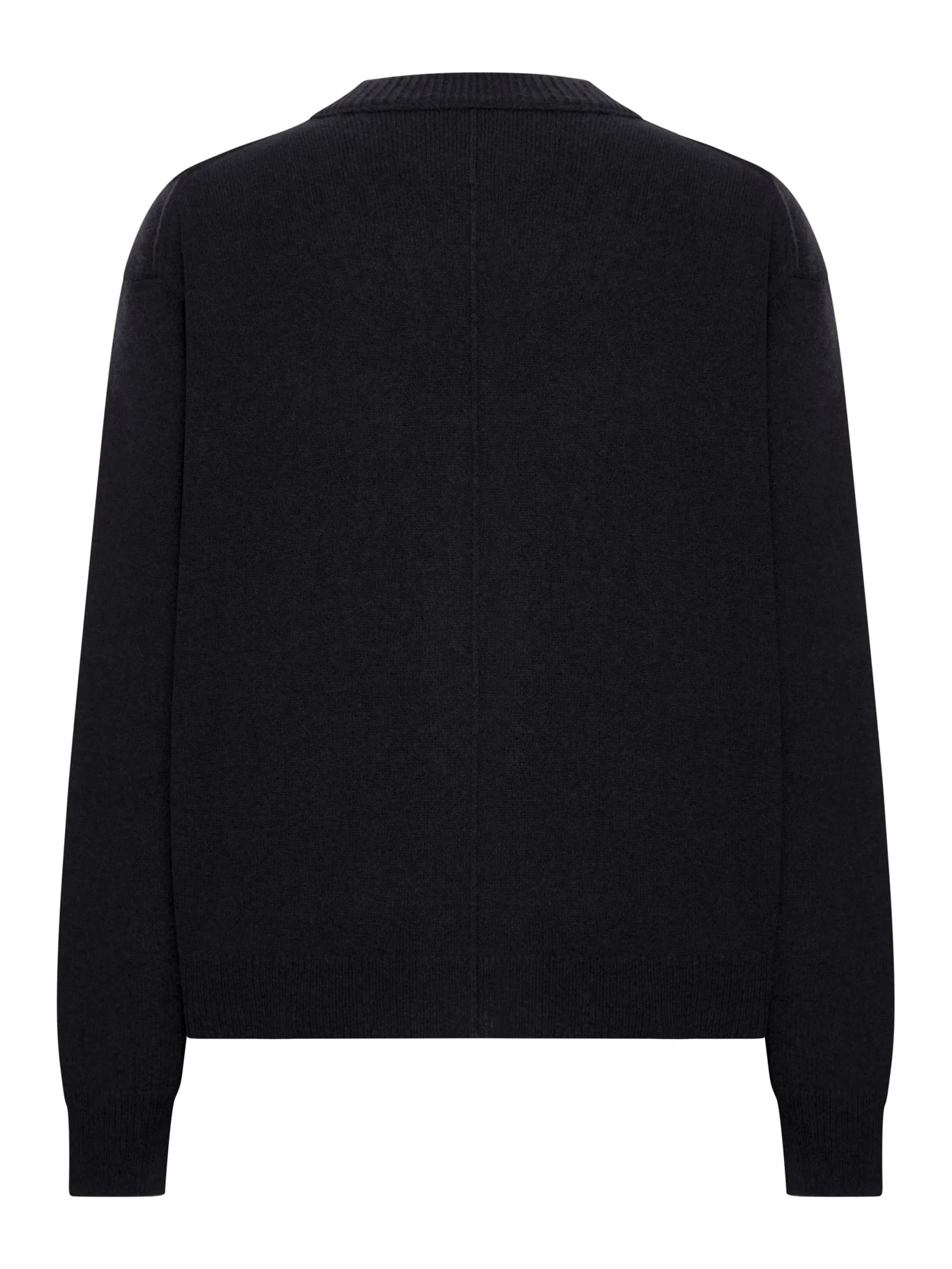 WOOL CARDIGAN WITH CONTRAST STITCHING - Image 2
