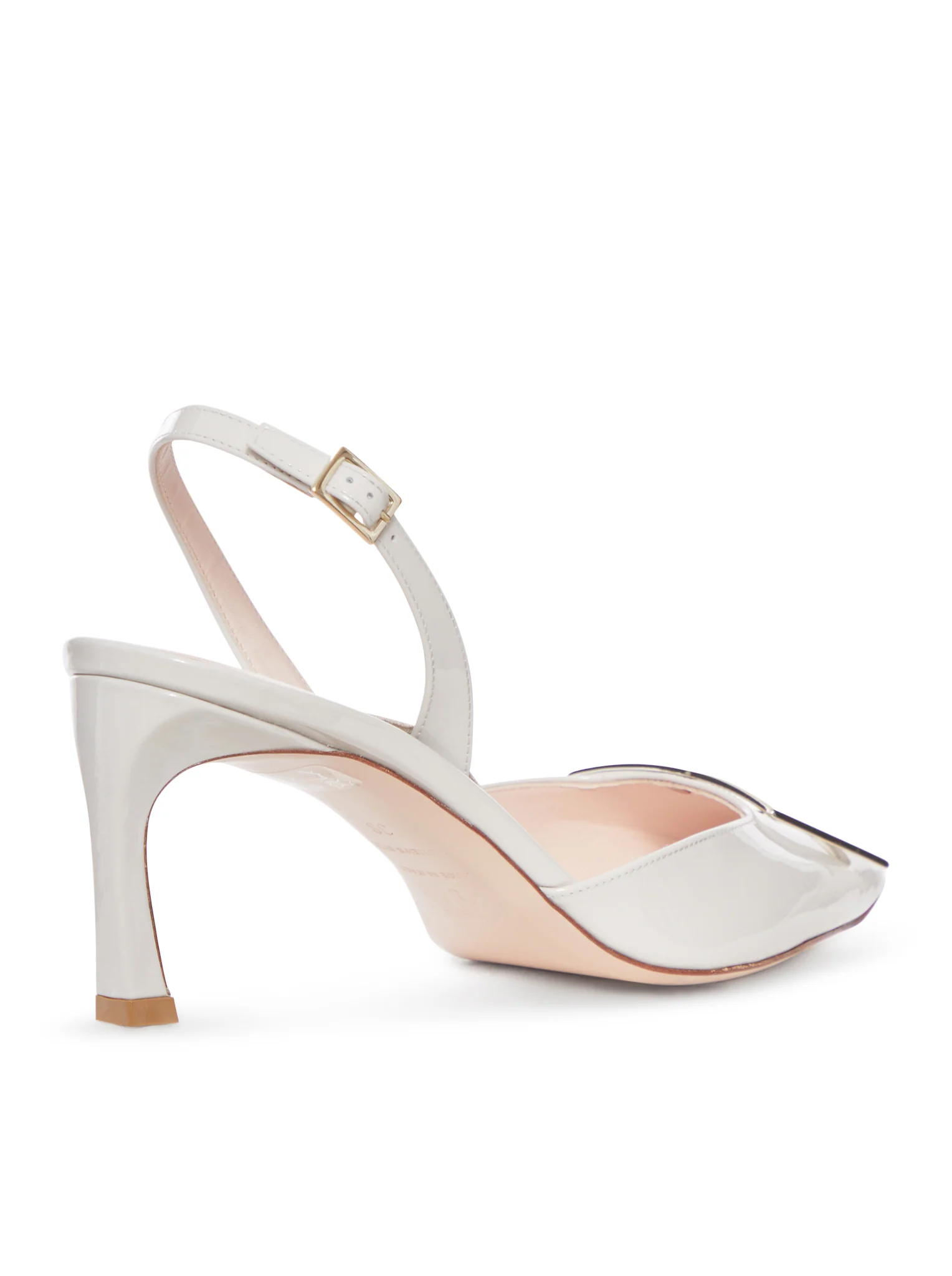 PATENT SLINGBACK TRUMPETTE PUMPS - Image 3