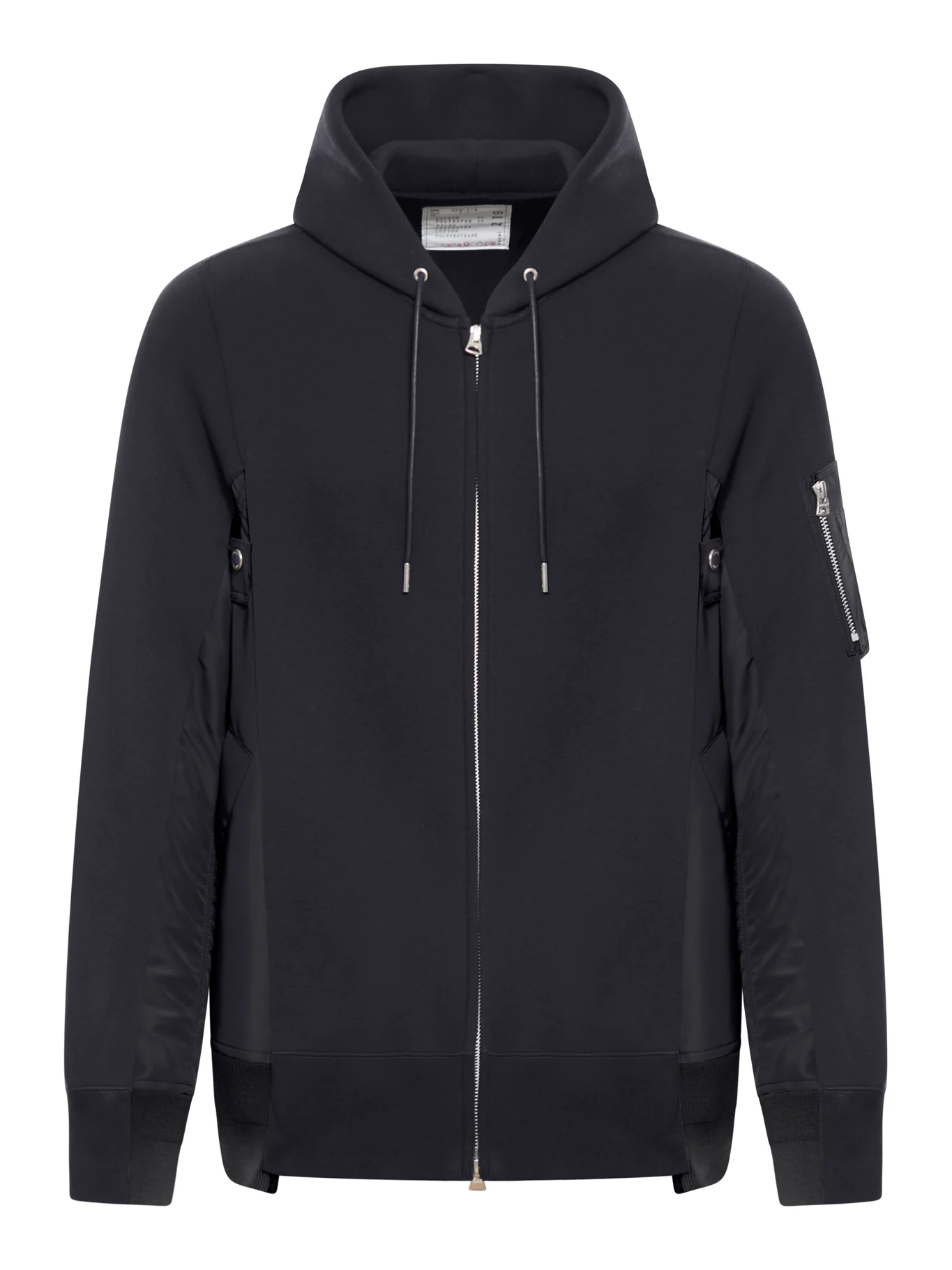 SPONGE SWEAT X NYLON TWILL HOODIE