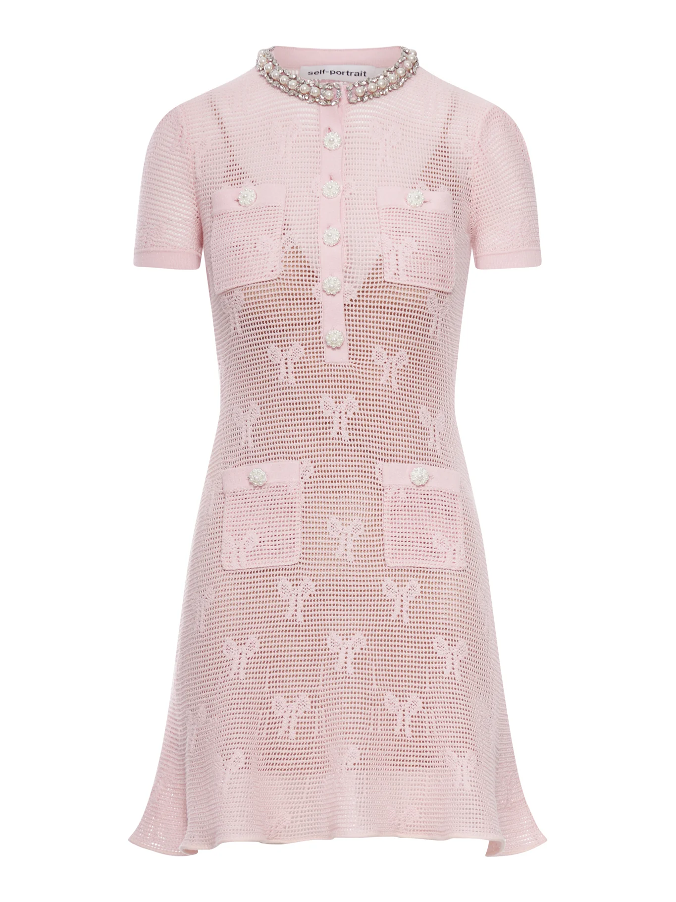 MINI CROCHET DRESS