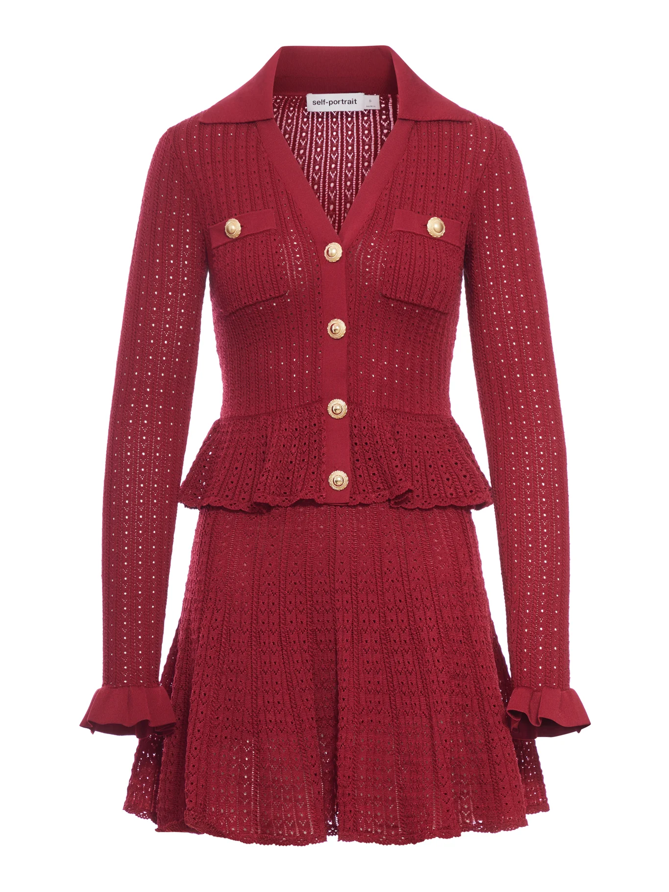 QUILTED KNIT MINI DRESS