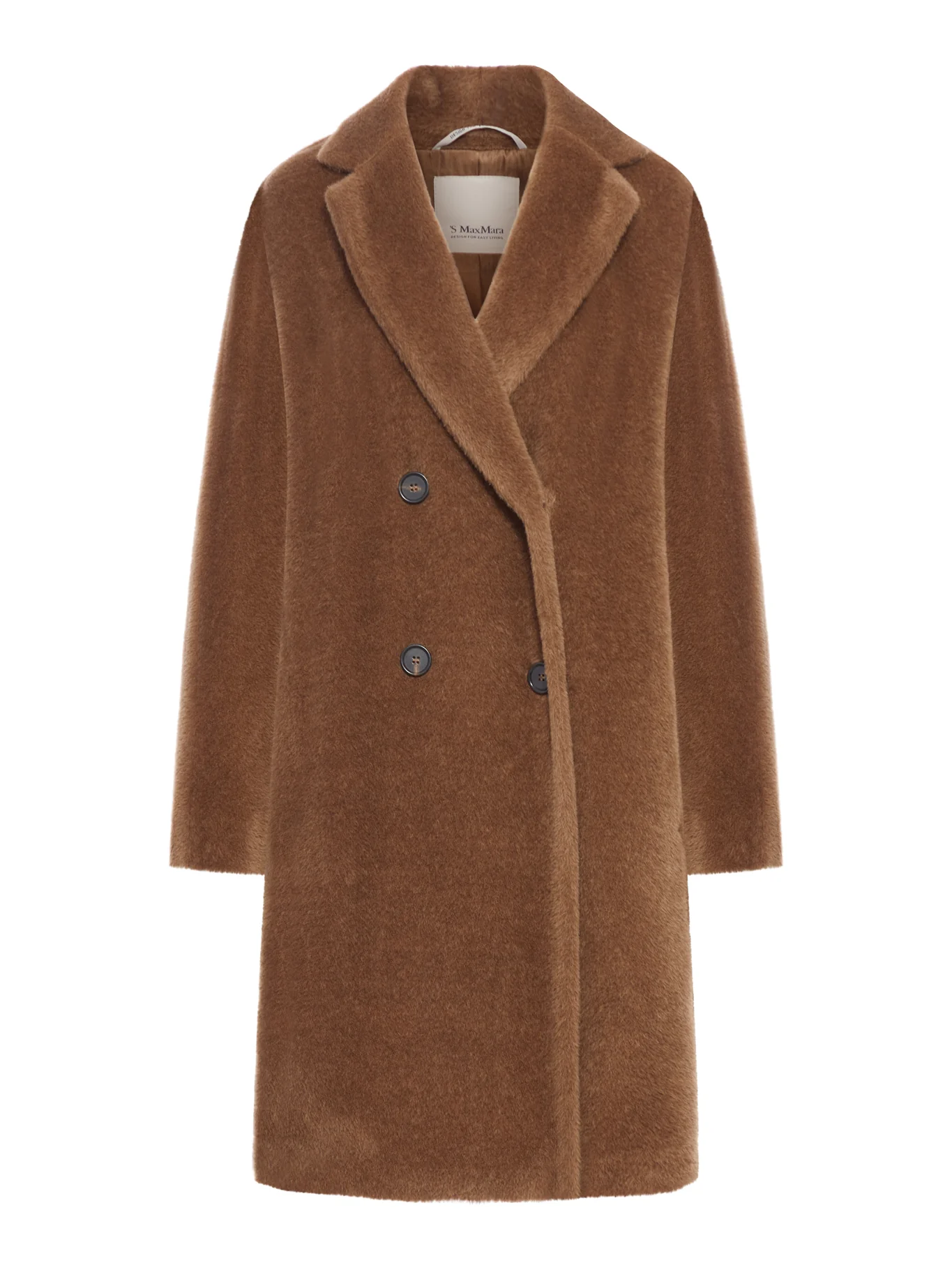 MIDI COAT IN WOOL AND ALPACA