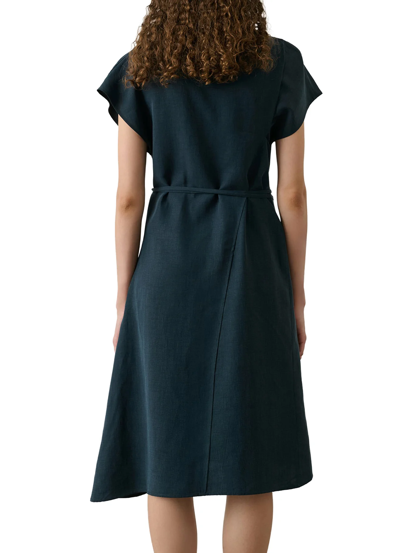 FELICIE MIDI DRESS IN LYOCELL AND LINEN - Image 3
