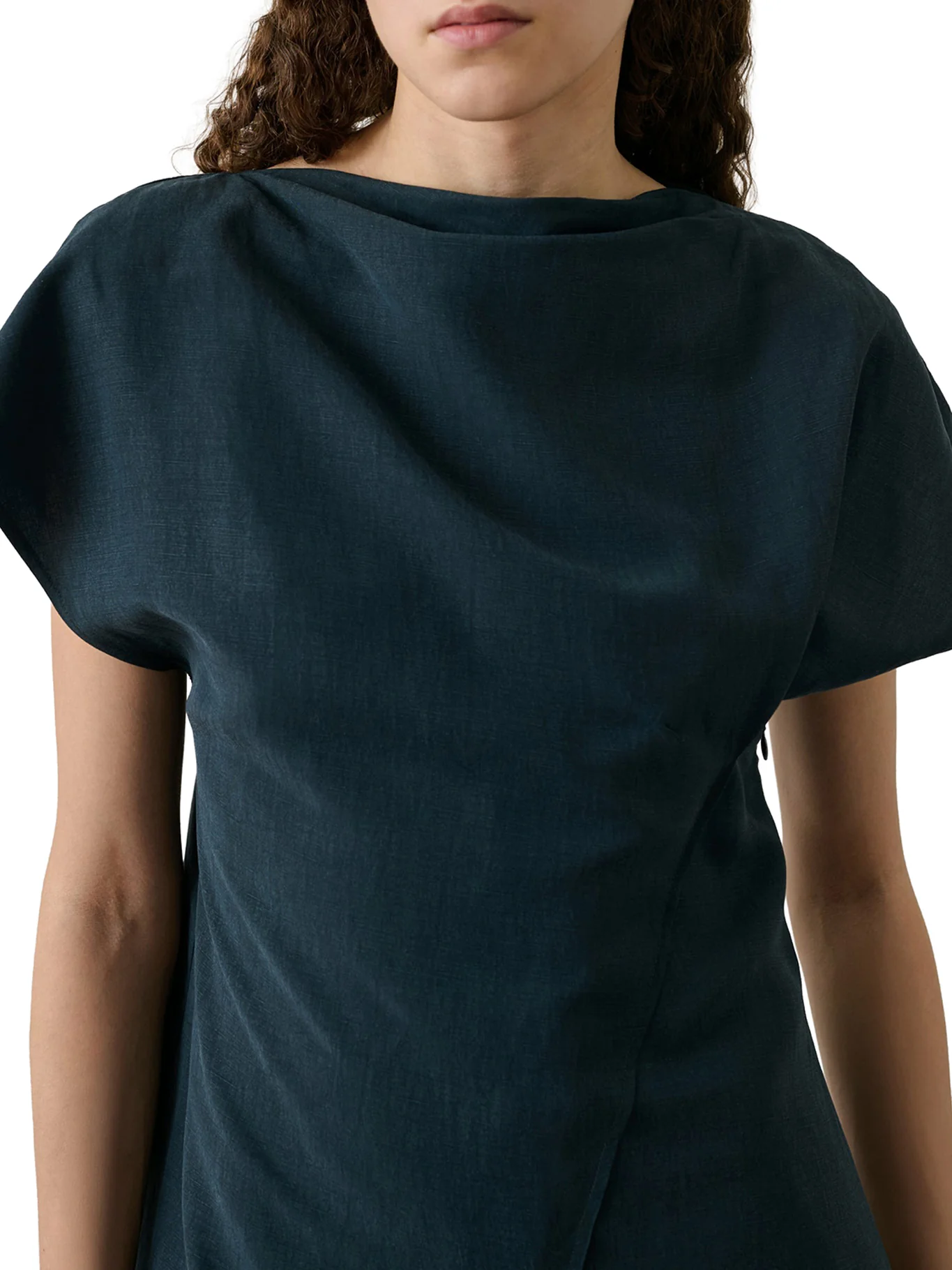 FELICIE MIDI DRESS IN LYOCELL AND LINEN - Image 5
