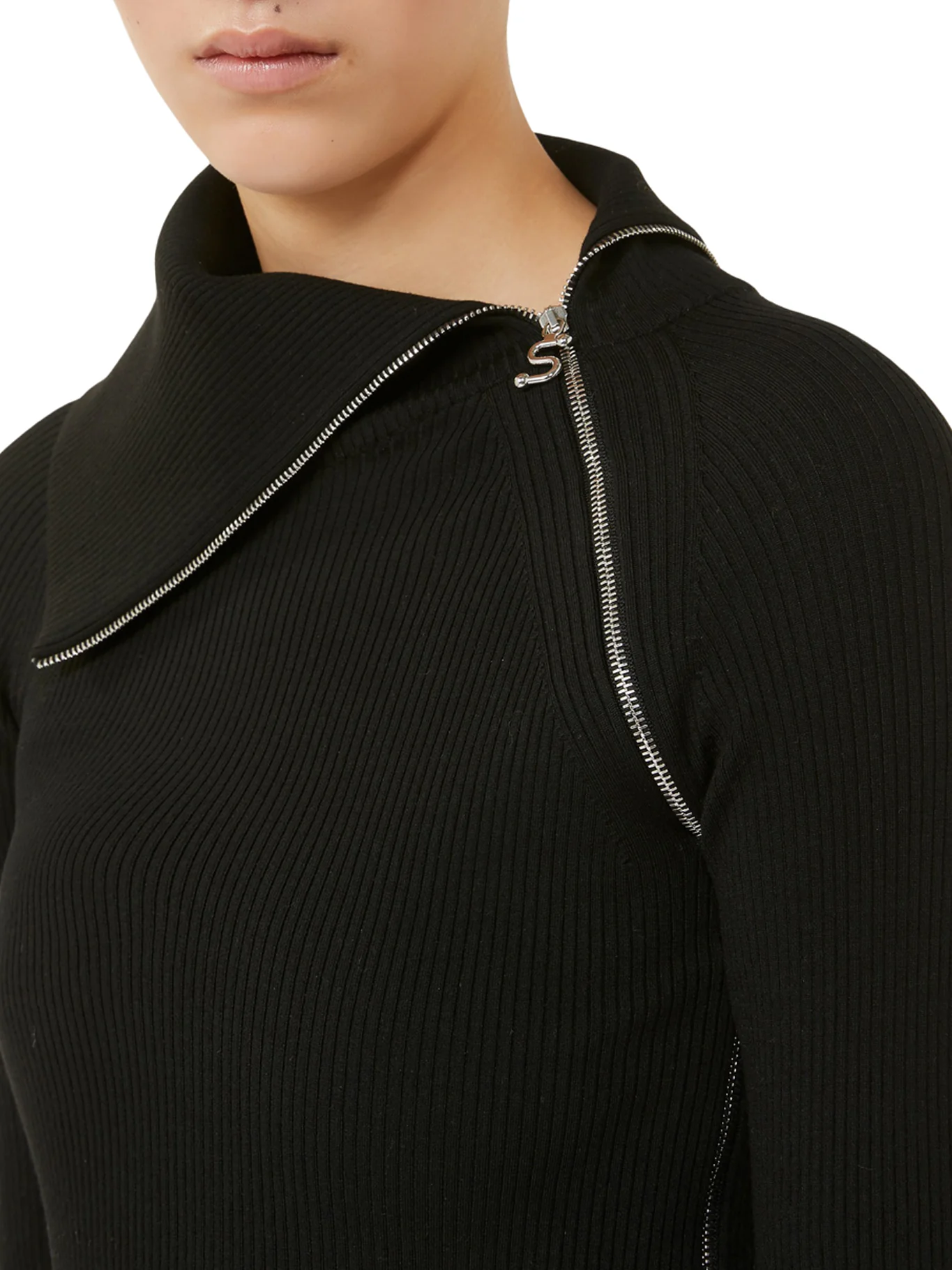 PINNA HIGH NECK SWEATER WITH ZIP - Image 4