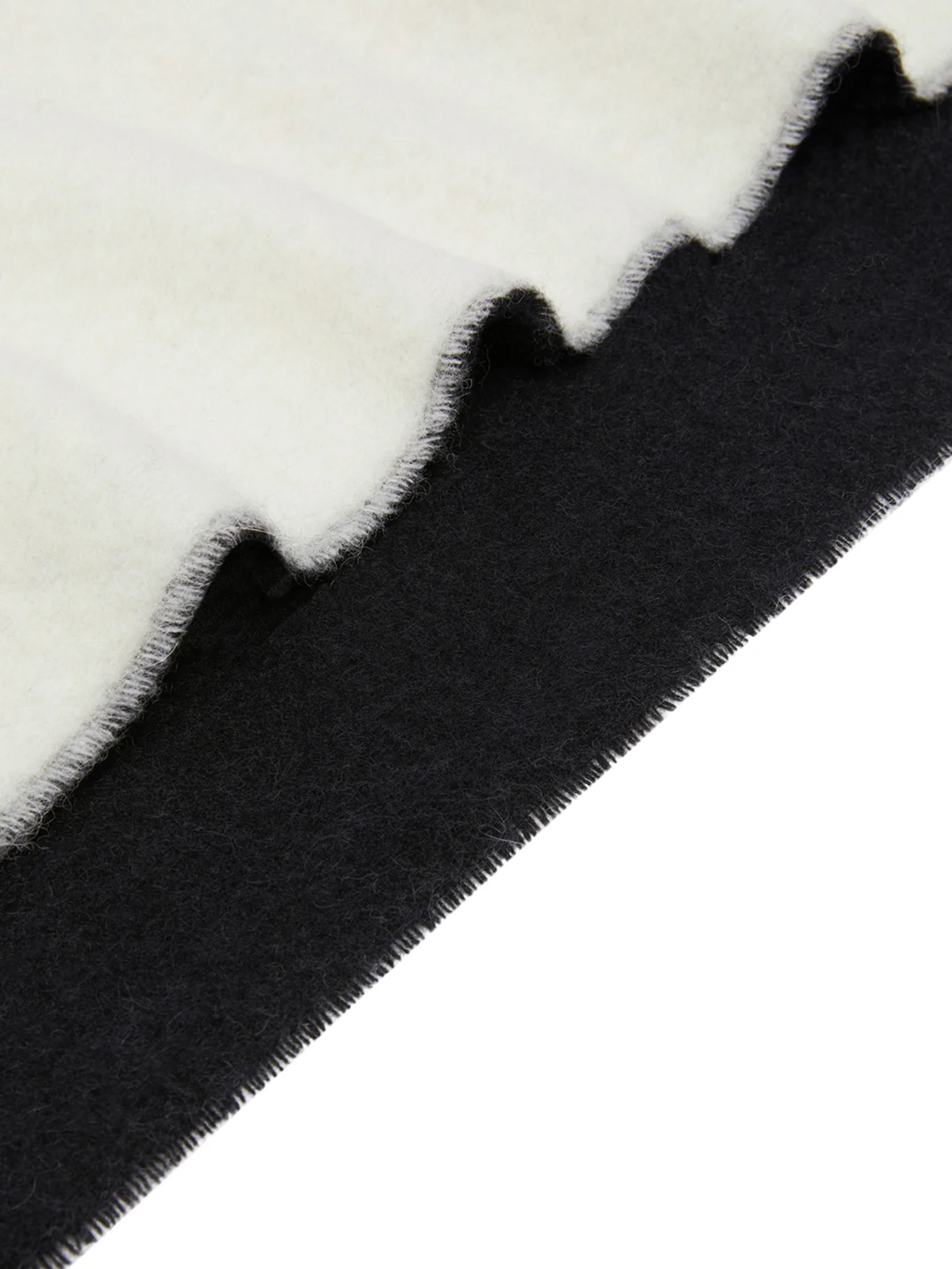 TWO-TONE SCARF WITH FRINGES - Image 3