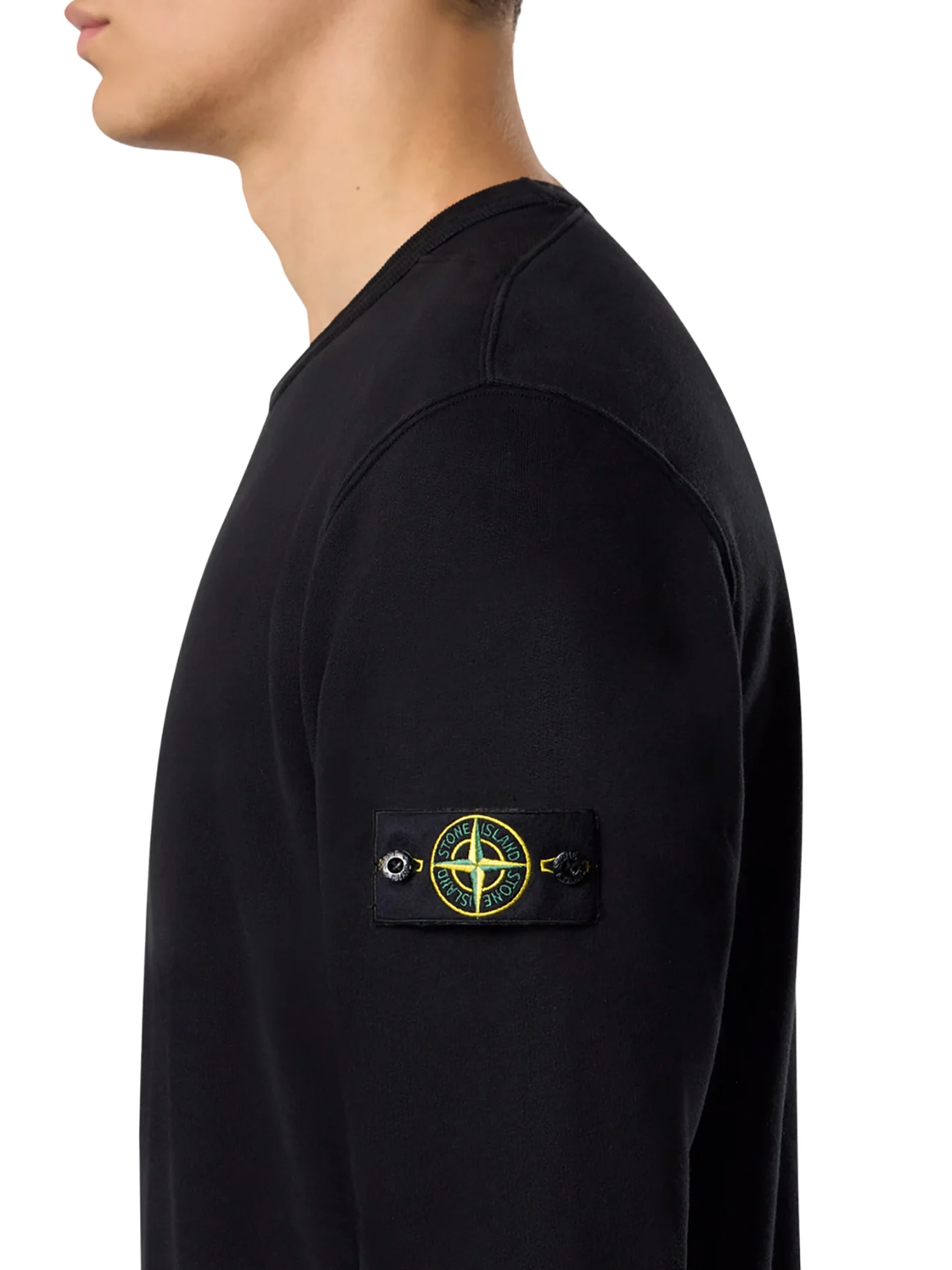 CREWNECK COTTON SWEATSHIRT WITH COMPASS LOGO - Image 4