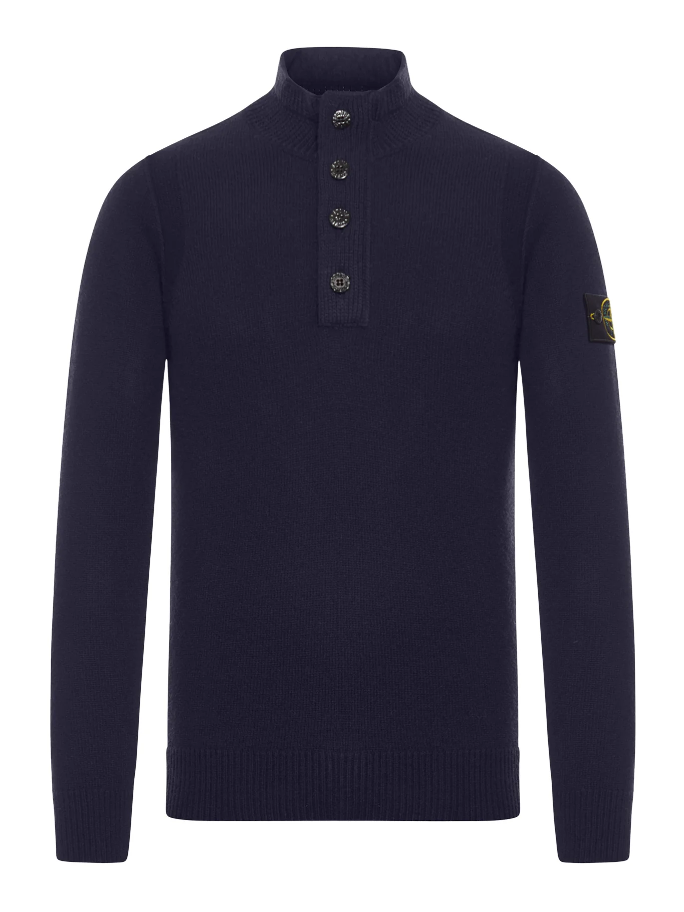 SWEATER WITH SHORT ZIP AND FELT DETAILS