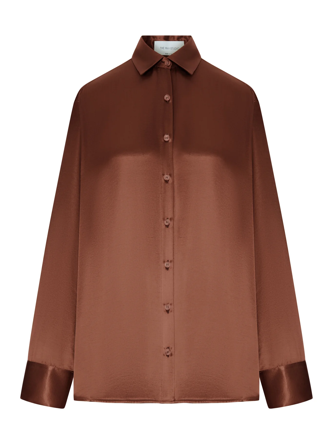 OVERSIZED SILK SHIRT WITH VERTICAL BACK OPENING