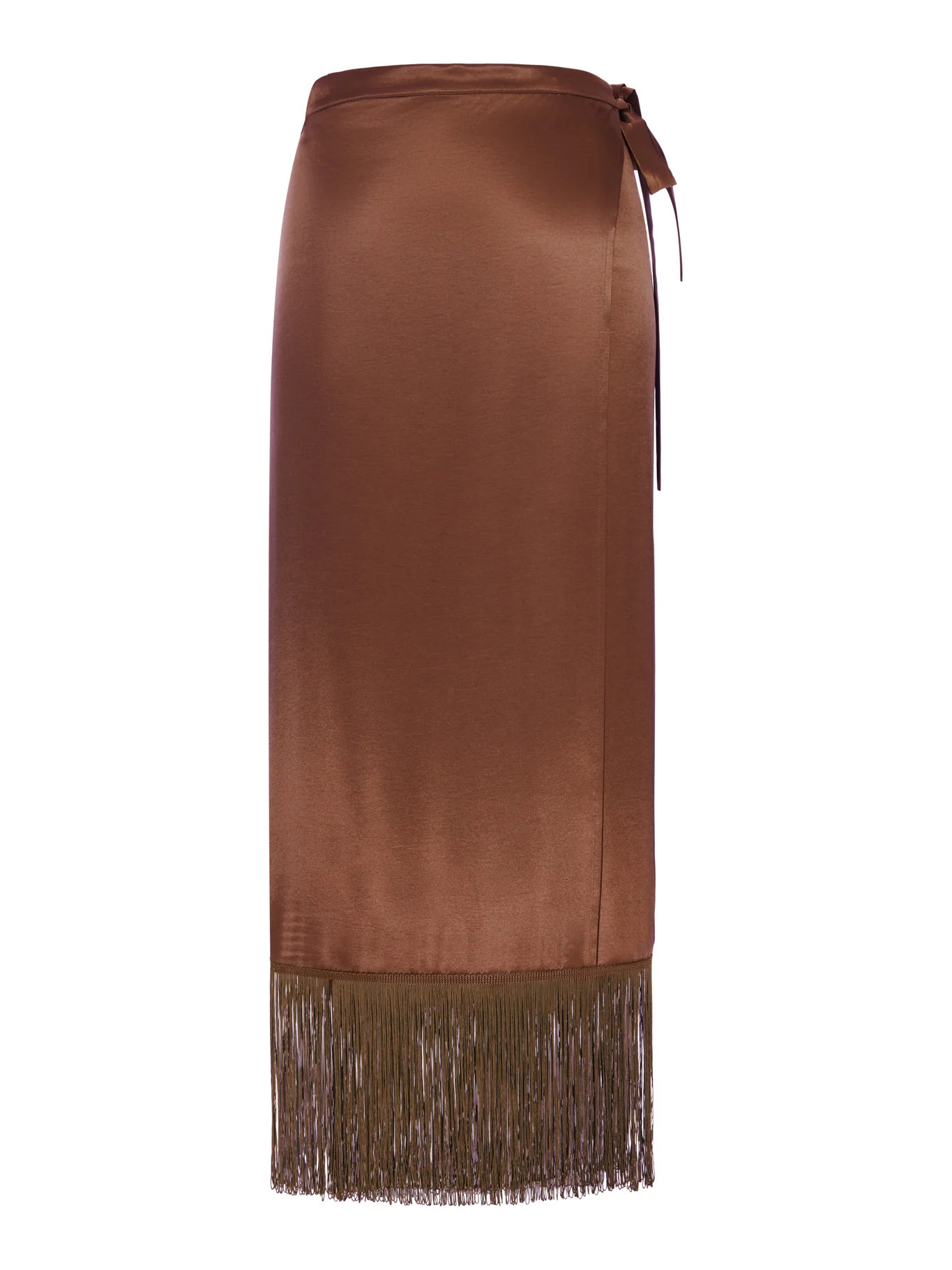 SILK PAREO SKIRT WITH WRAP CLOSURE