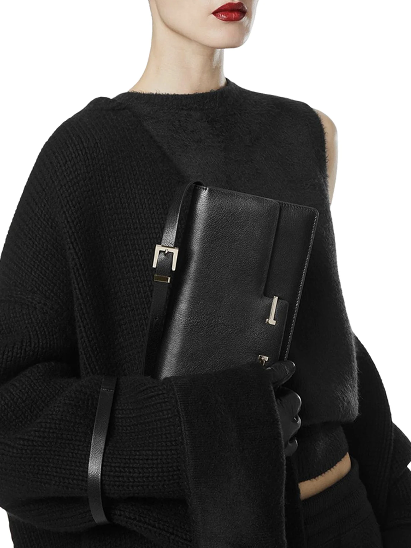 AUBE LEATHER SHOULDER BAG - Image 2