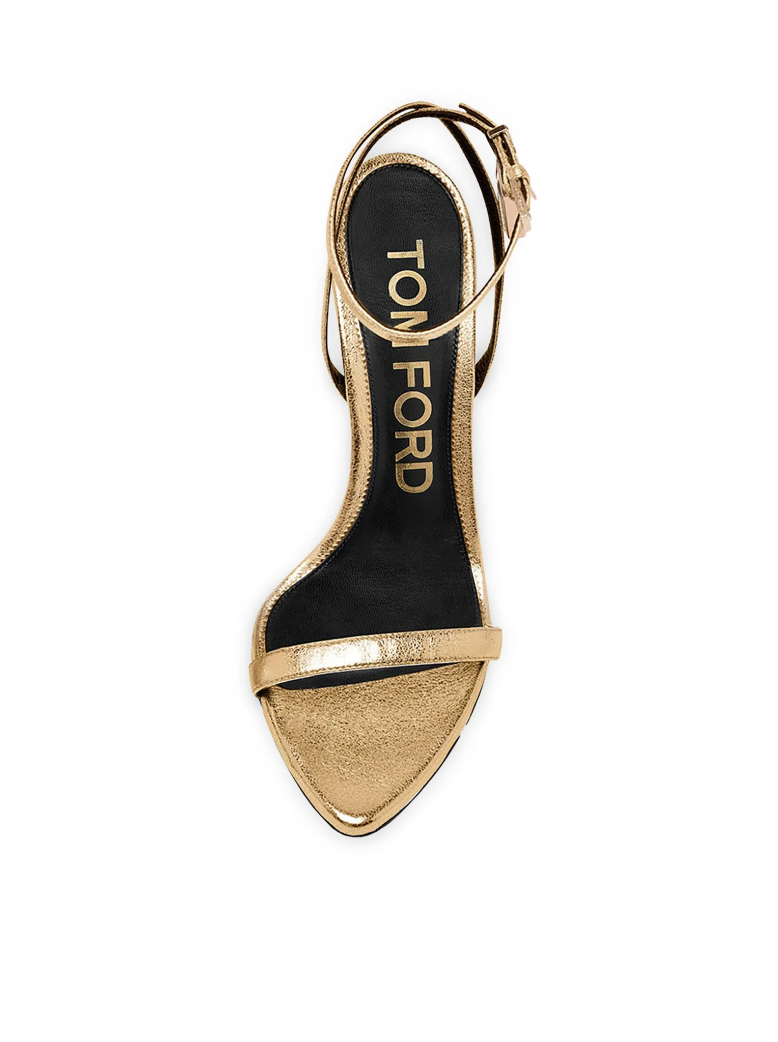 GOLDEN PATENT LEATHER STILETTO HIGH HEEL PUMPS - Image 4