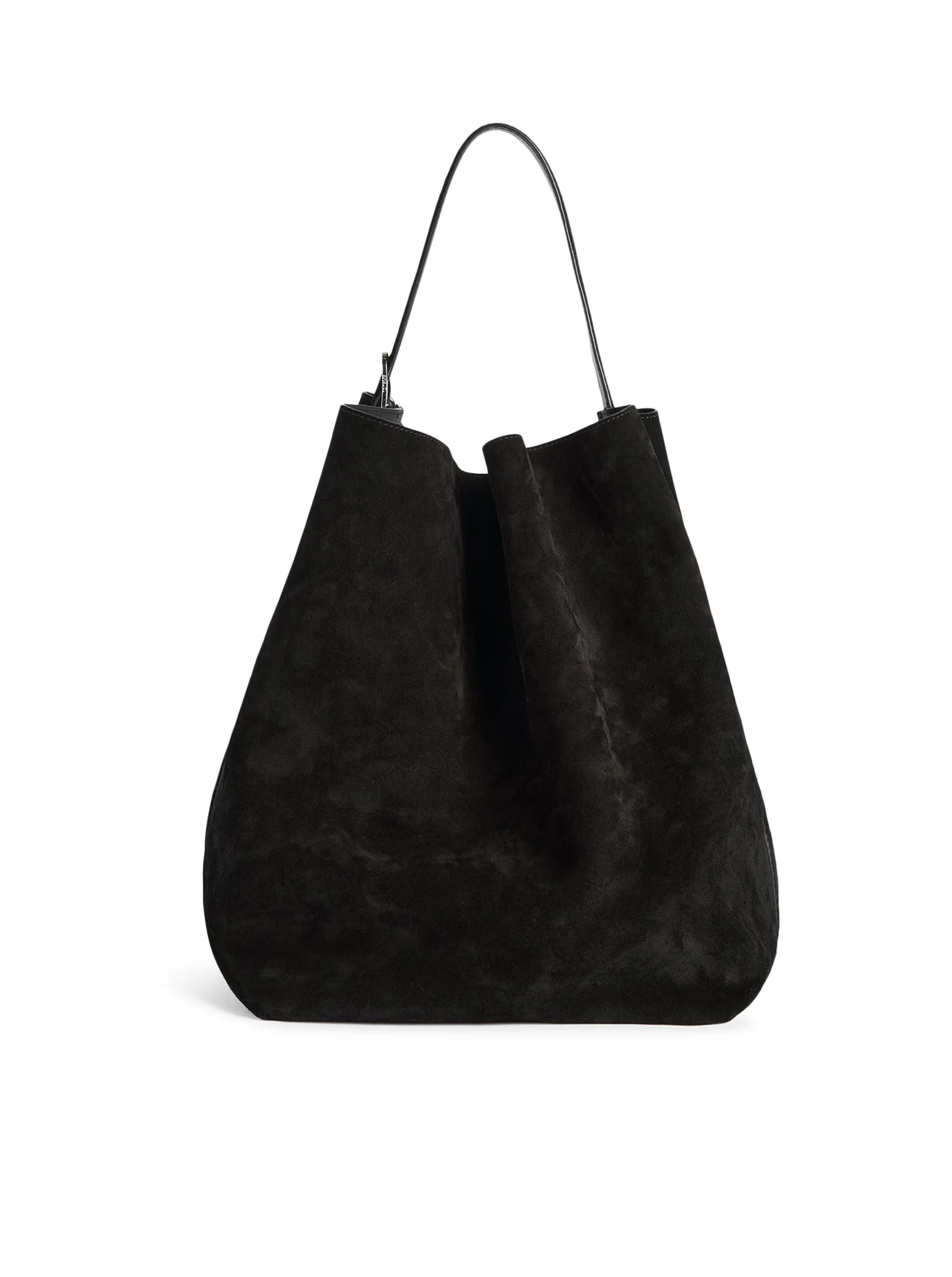 BELTED SUEDE TOTE BAG