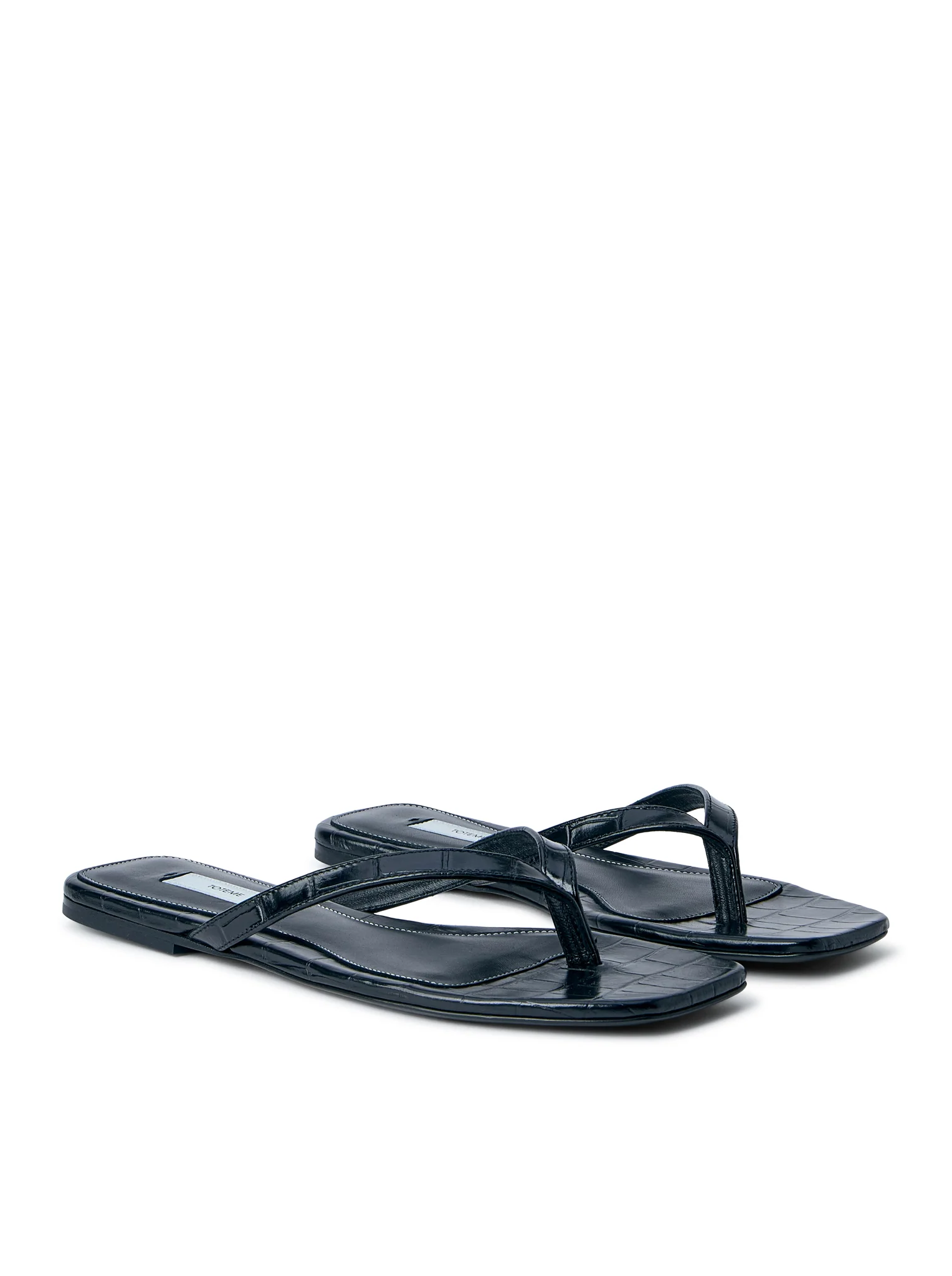 CROCO-EMBOSSED FLIP-FLOPS - Image 2