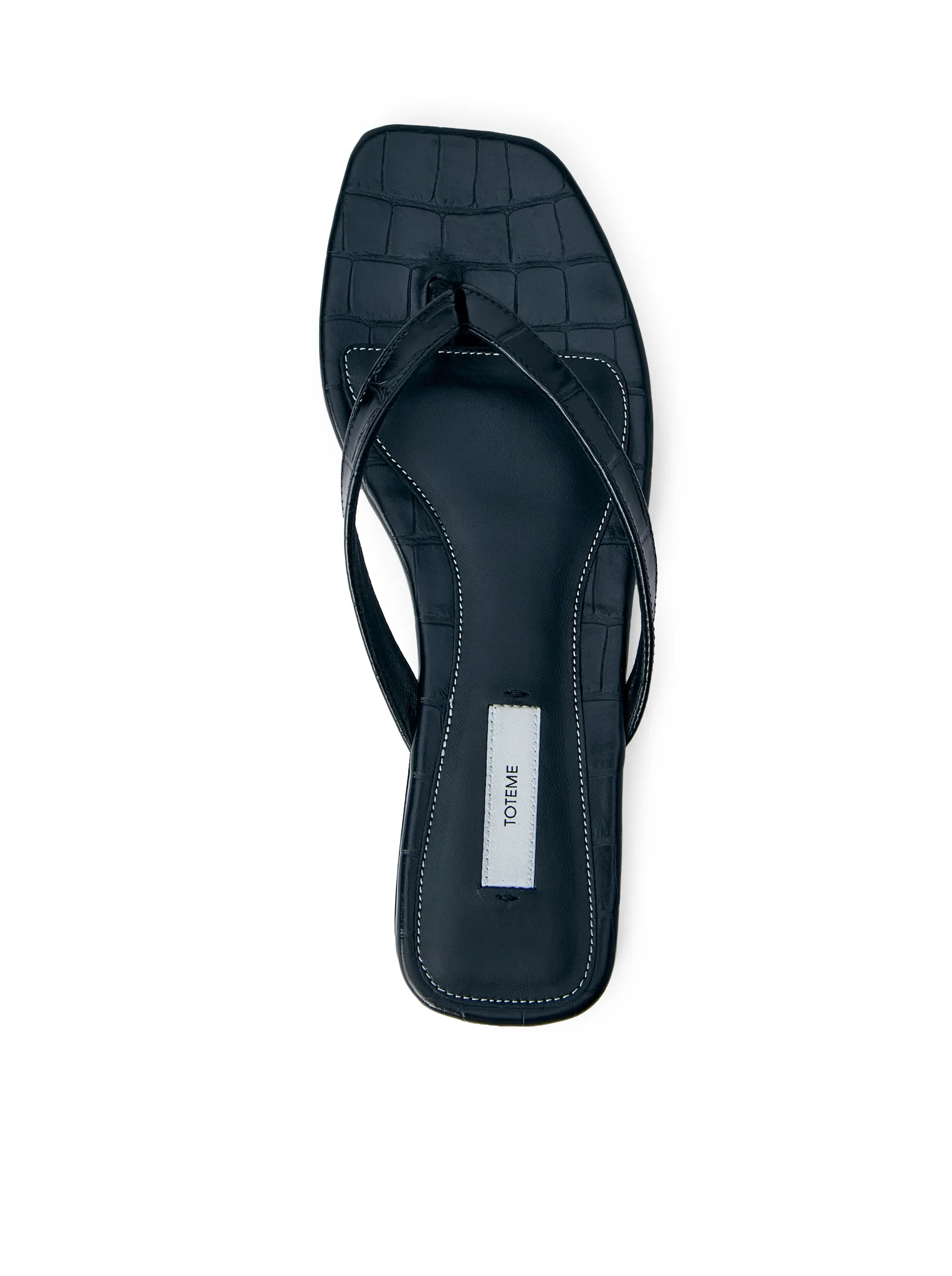 CROCO-EMBOSSED FLIP-FLOPS - Image 5