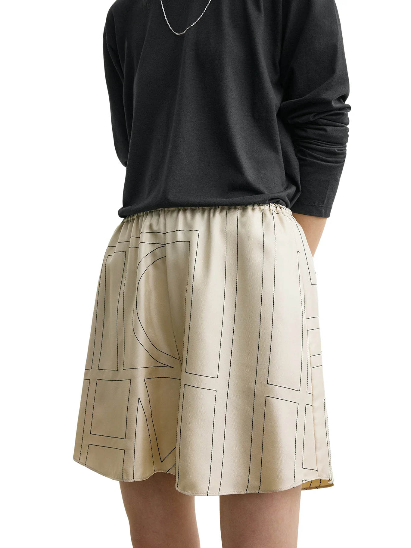 MONOGRAM SILK SHORTS - Image 3