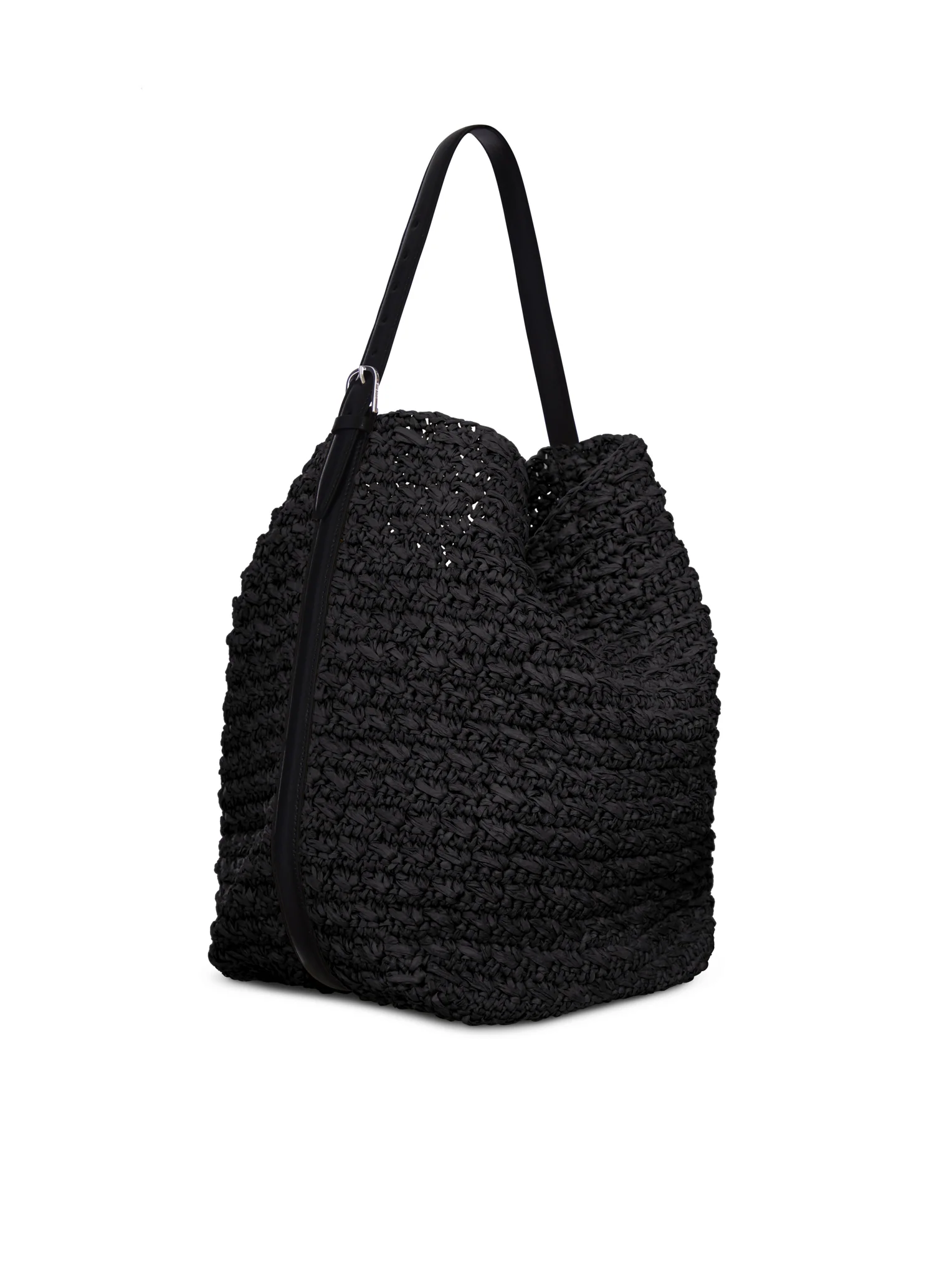 RAFFIA TOTE BAG WITH BELT - Image 2