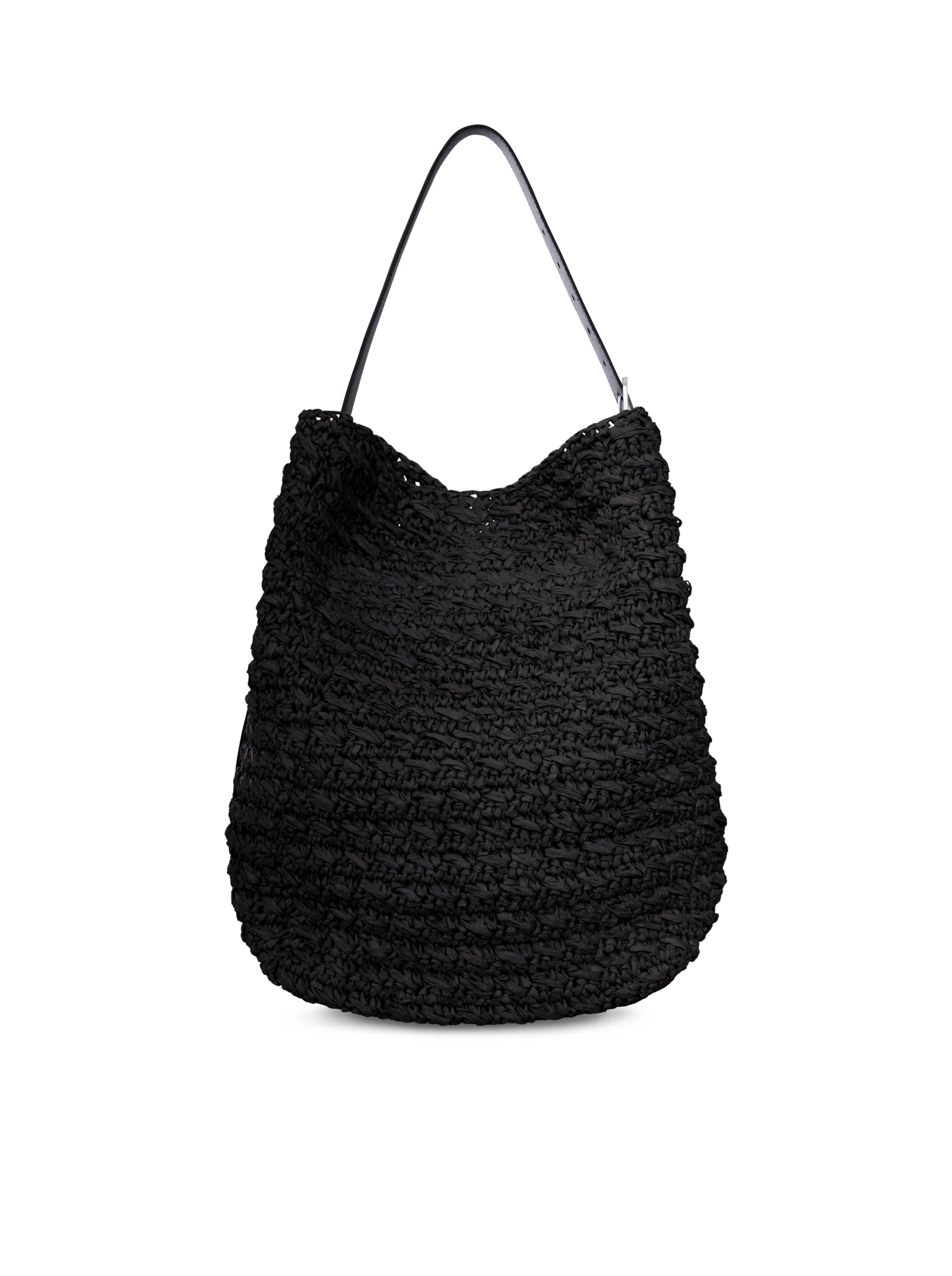 RAFFIA TOTE BAG WITH BELT - Image 3