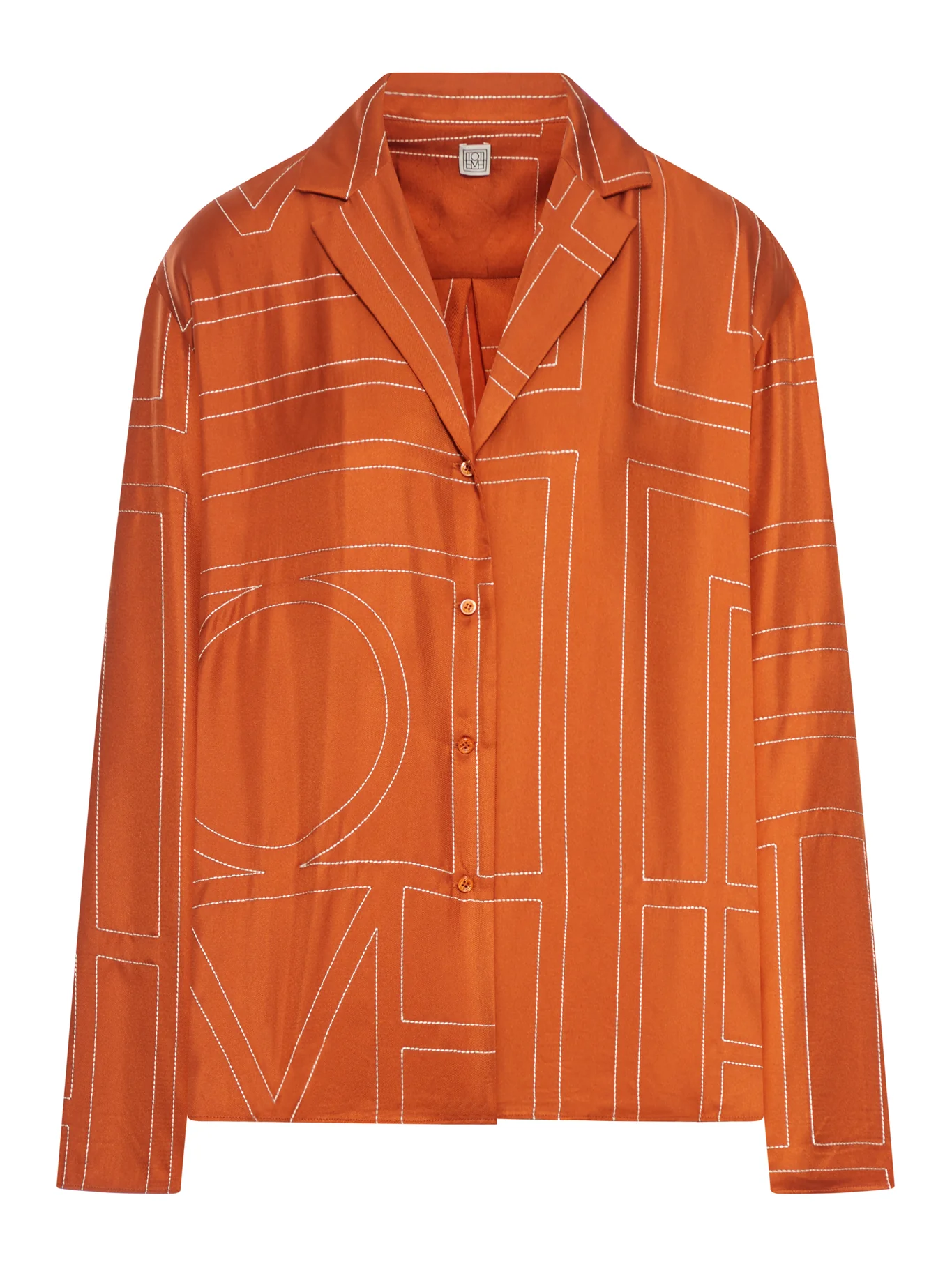 SILK SHIRT WITH MONOGRAM