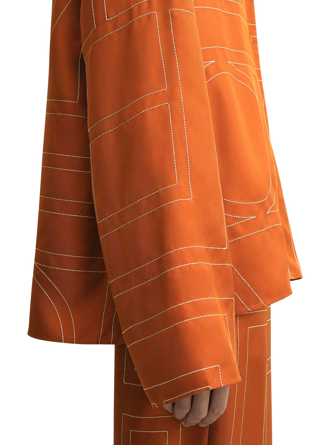 SILK SHIRT WITH MONOGRAM - Image 5