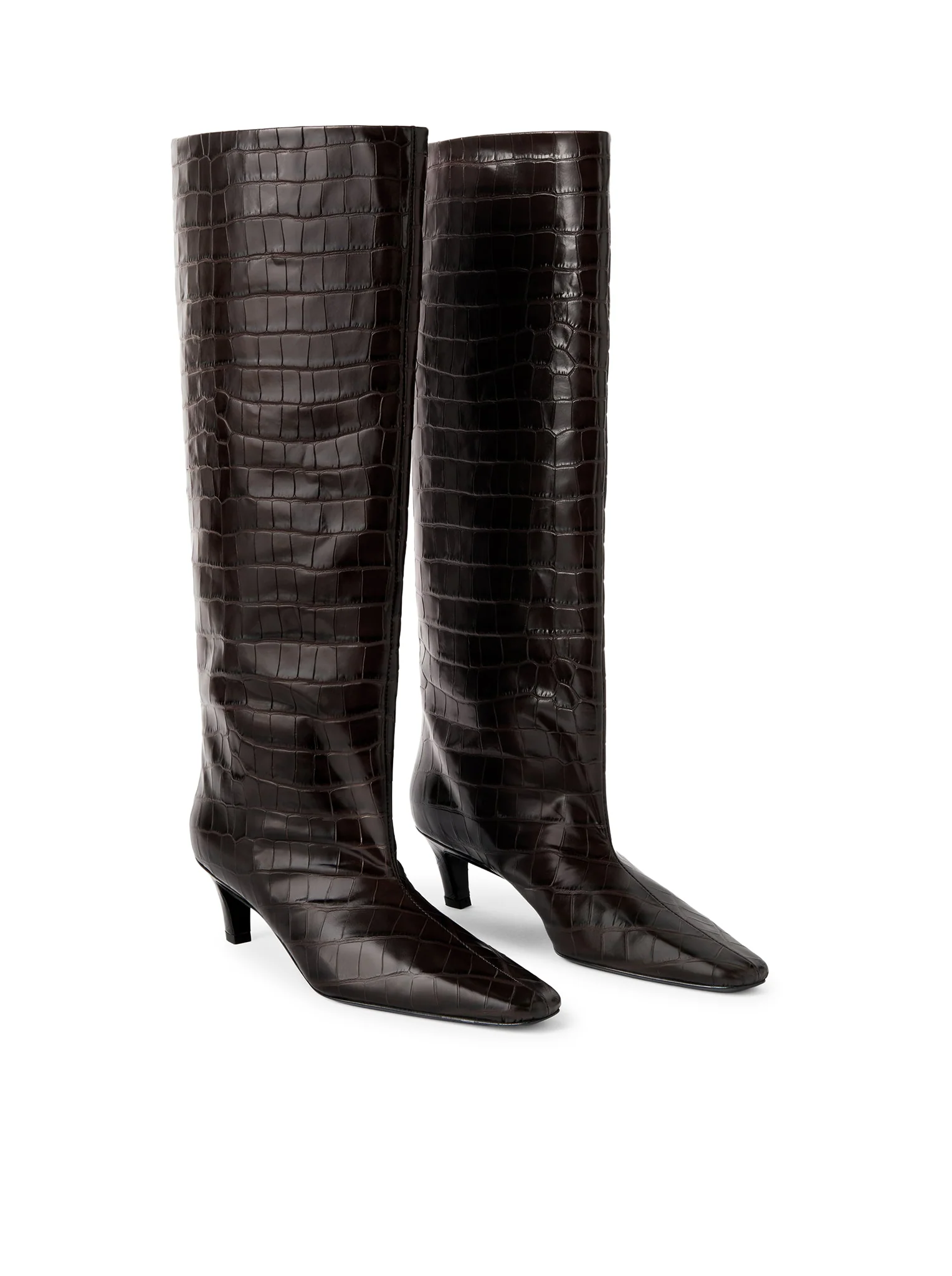 COCONUT EMBOSSED WIDE-LEG BOOTS - Image 4