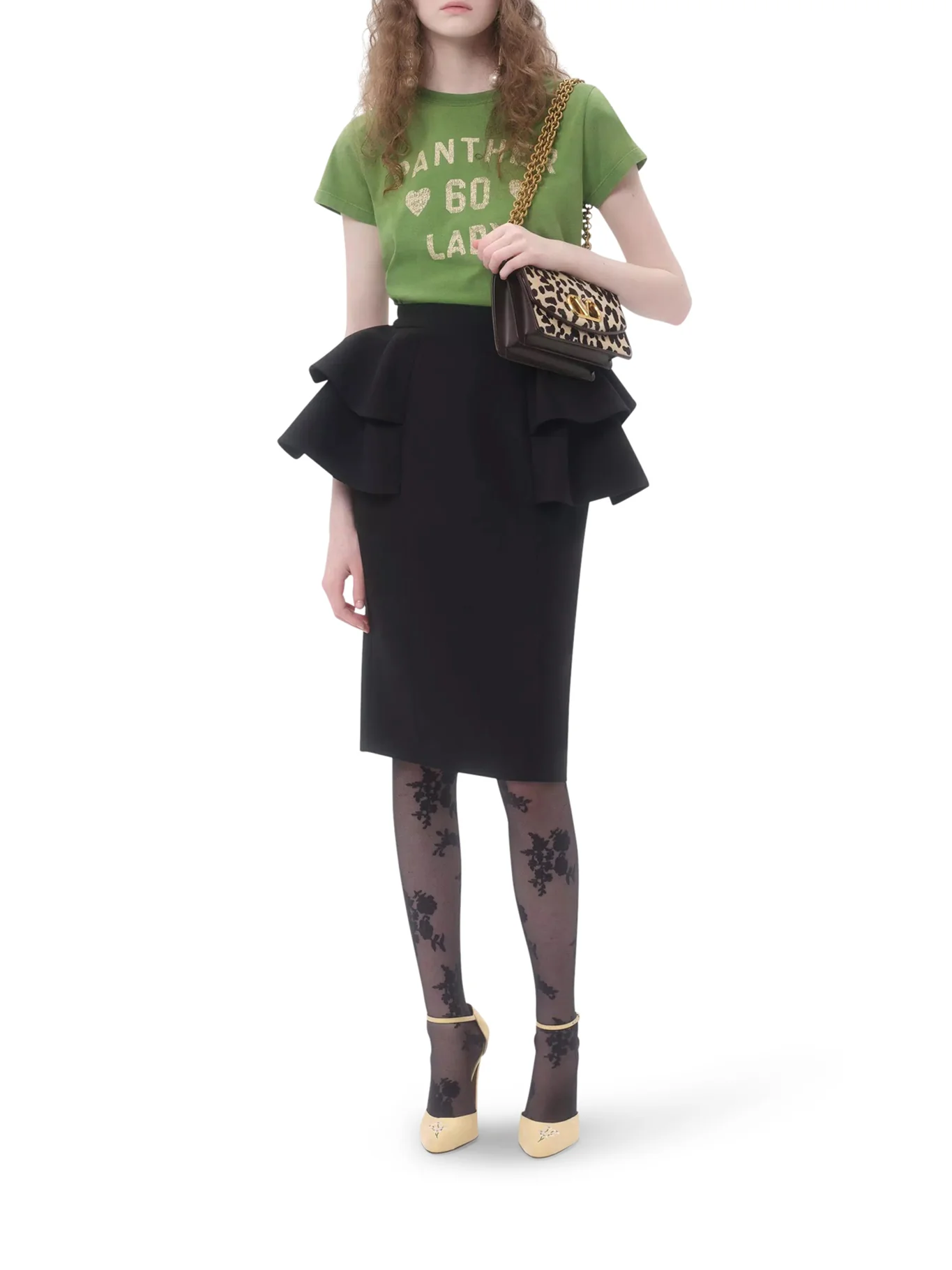 WOOL AND SILK CREPE MIDI SKIRT - Image 2